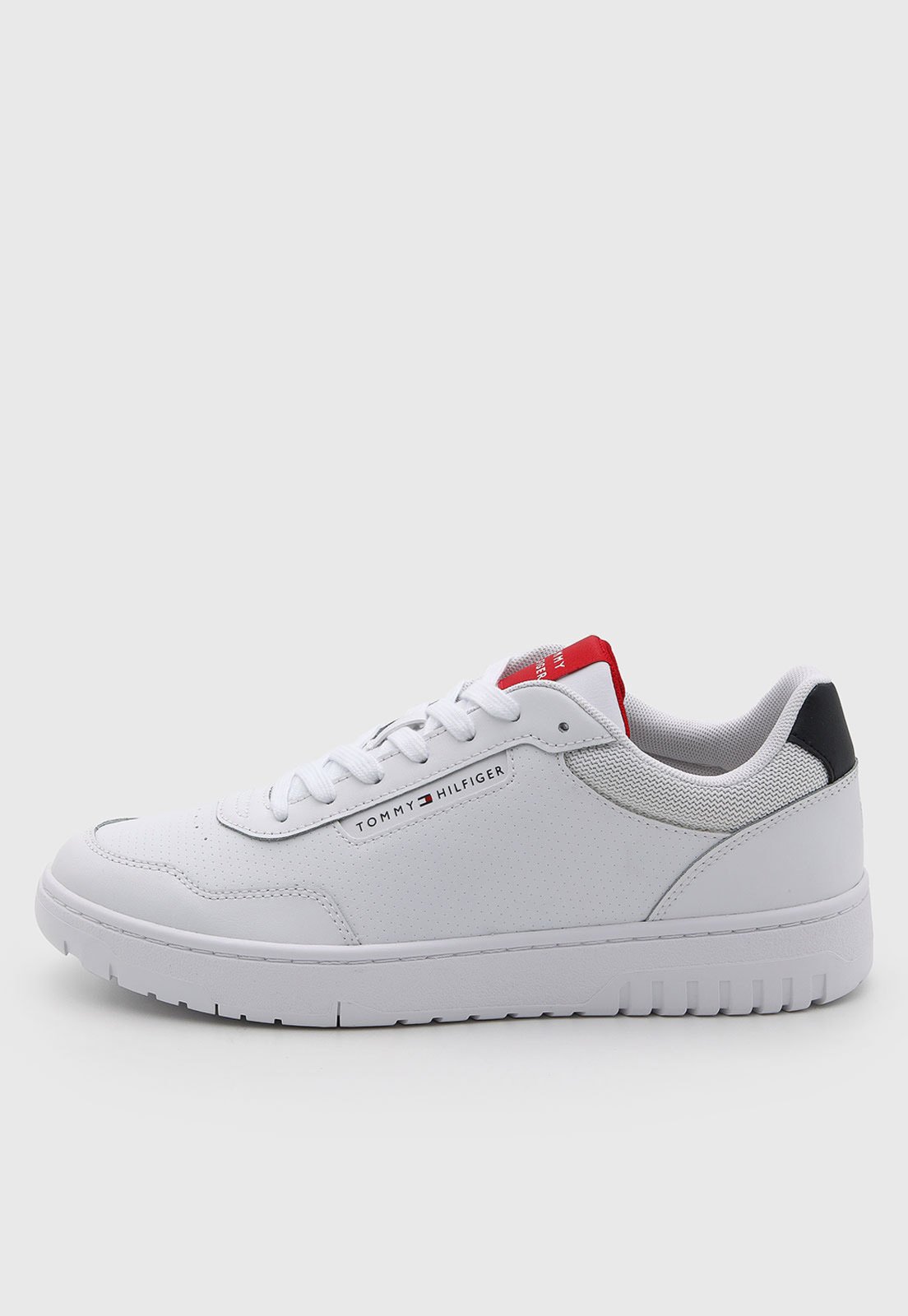 Tênis Masculino Tommy Hilfiger Couro Basket Core Lite LT Branco