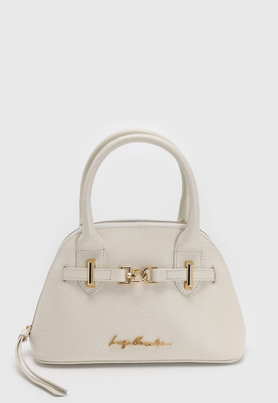 Vista 2 Bolsa Luiza Barcelos Tiracolo Alça dupla Off White off-white white off-white white