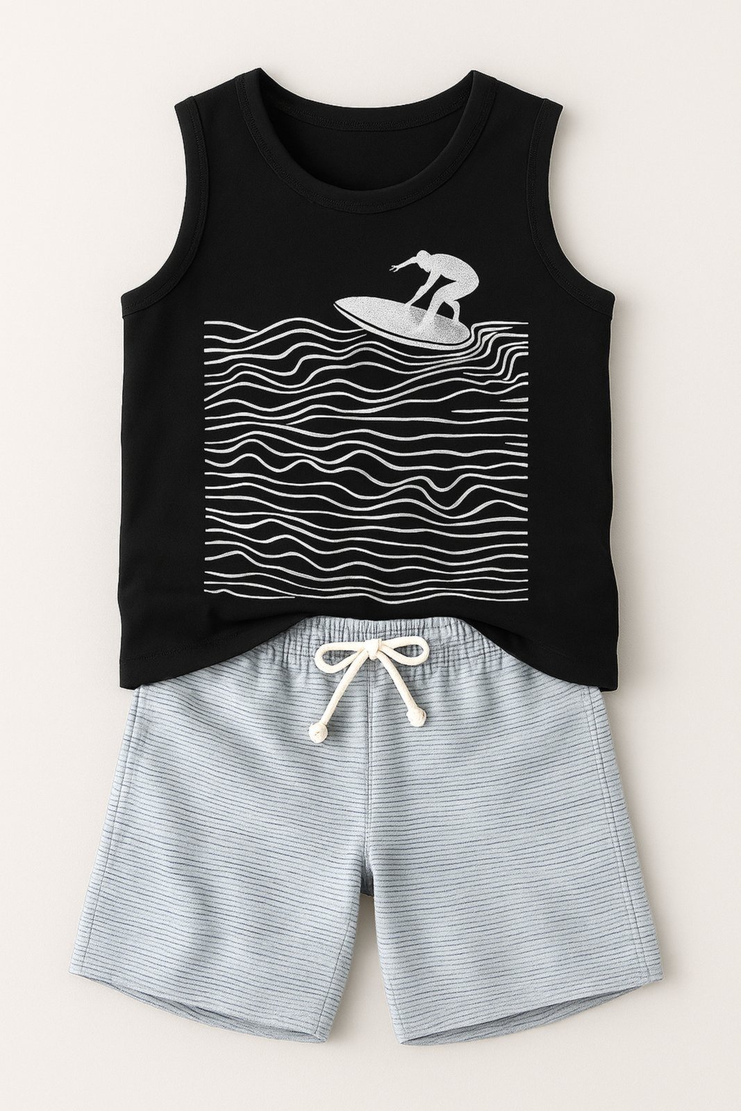 Infantil - Conjunto Masculino Surf Preto - Babei no Look