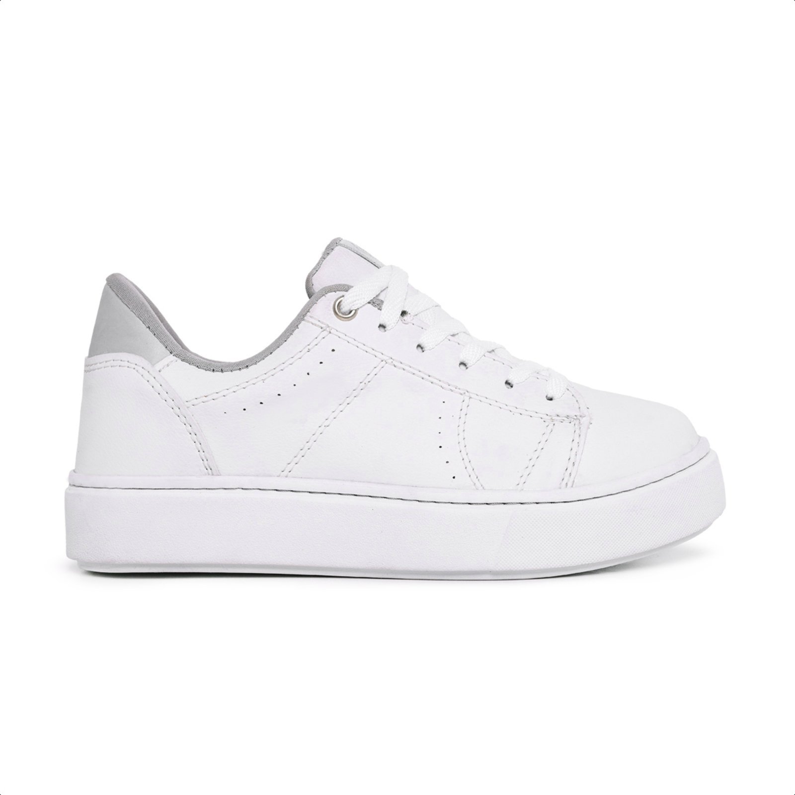 Tênis Feminino Casual Com Cadarço Confortável Versátil Branco 33 Branco