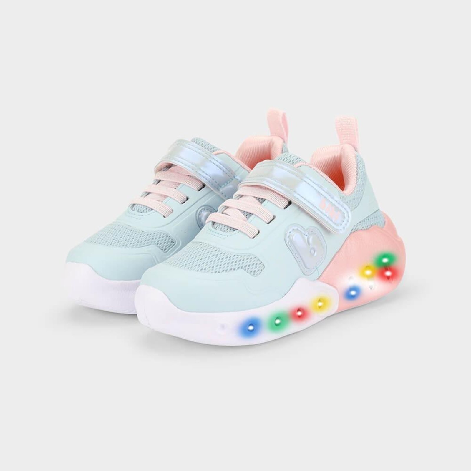 Vista 3 Infantil - Tênis Bibi Fun Light com Rosa 23 Calçados Bibi azul Calçados Bibi azul