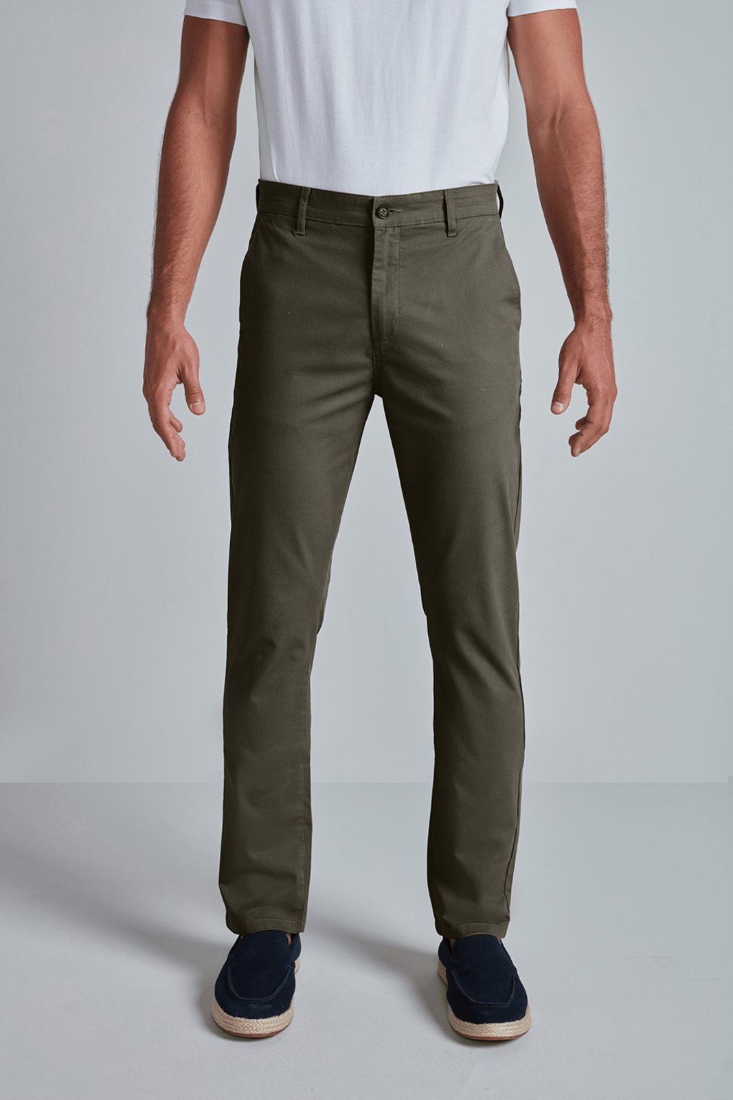 HIGHSTIL Calça Chino Slim Fit - Verde Oliva