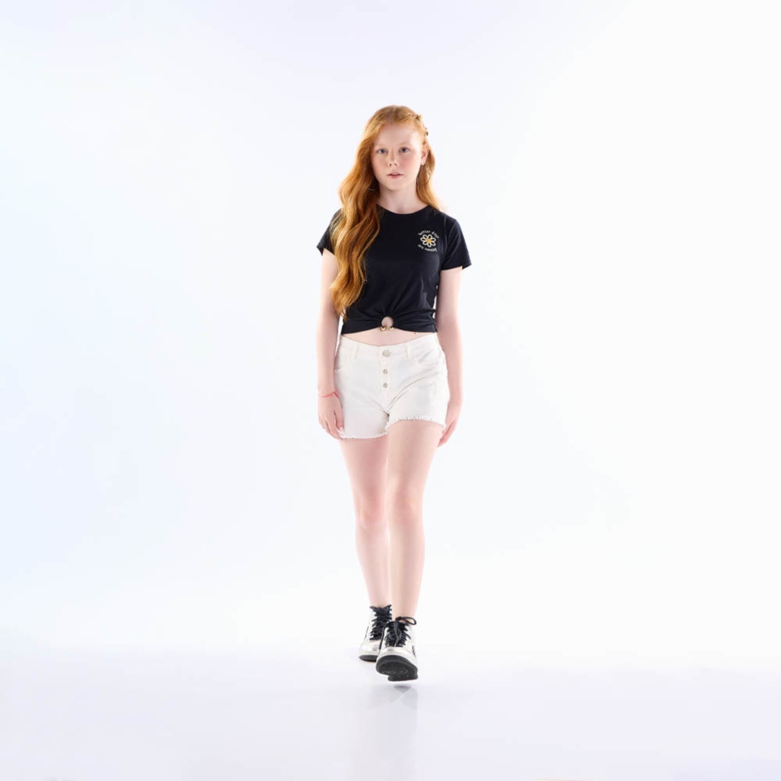 Infantil – Blusa Juvenil Menina – Preto – 50809-51