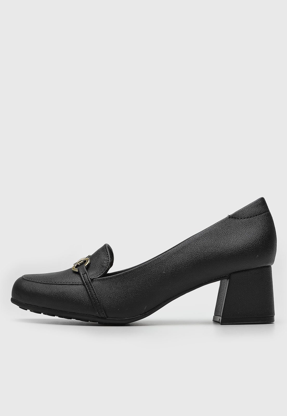 Scarpin Modare Aplicação Metalizado Preto