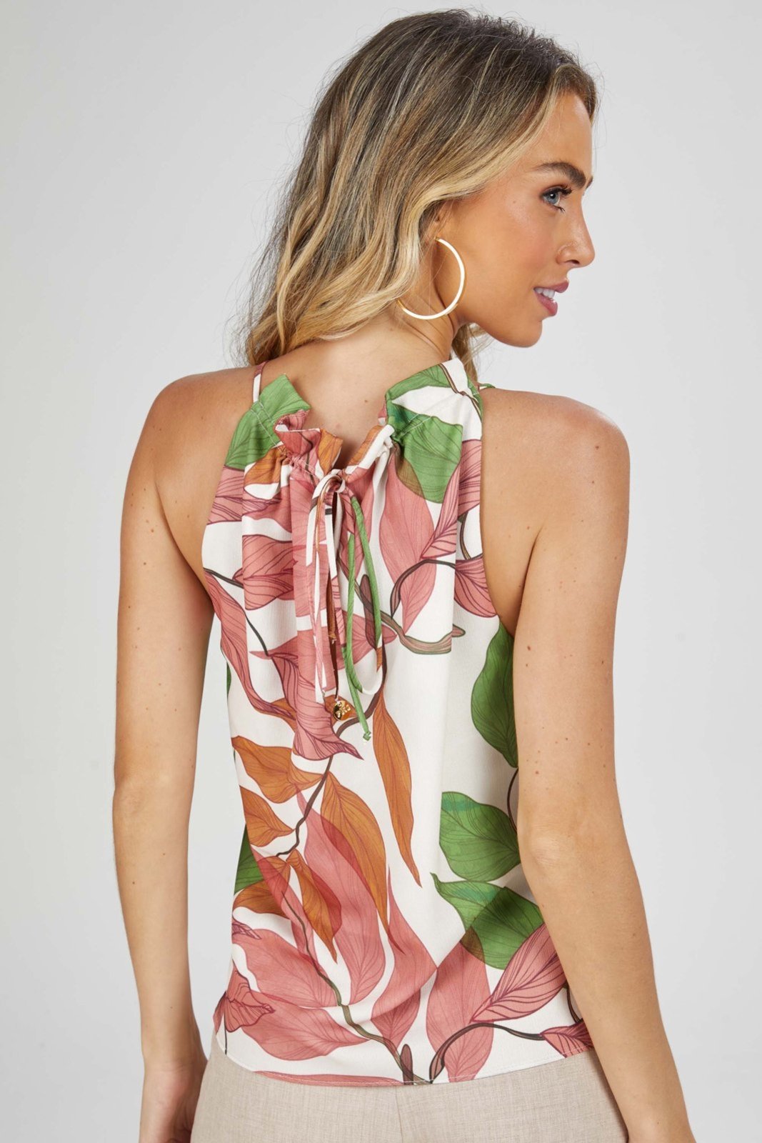 Blusa PKS Frente Única Estampa Floral