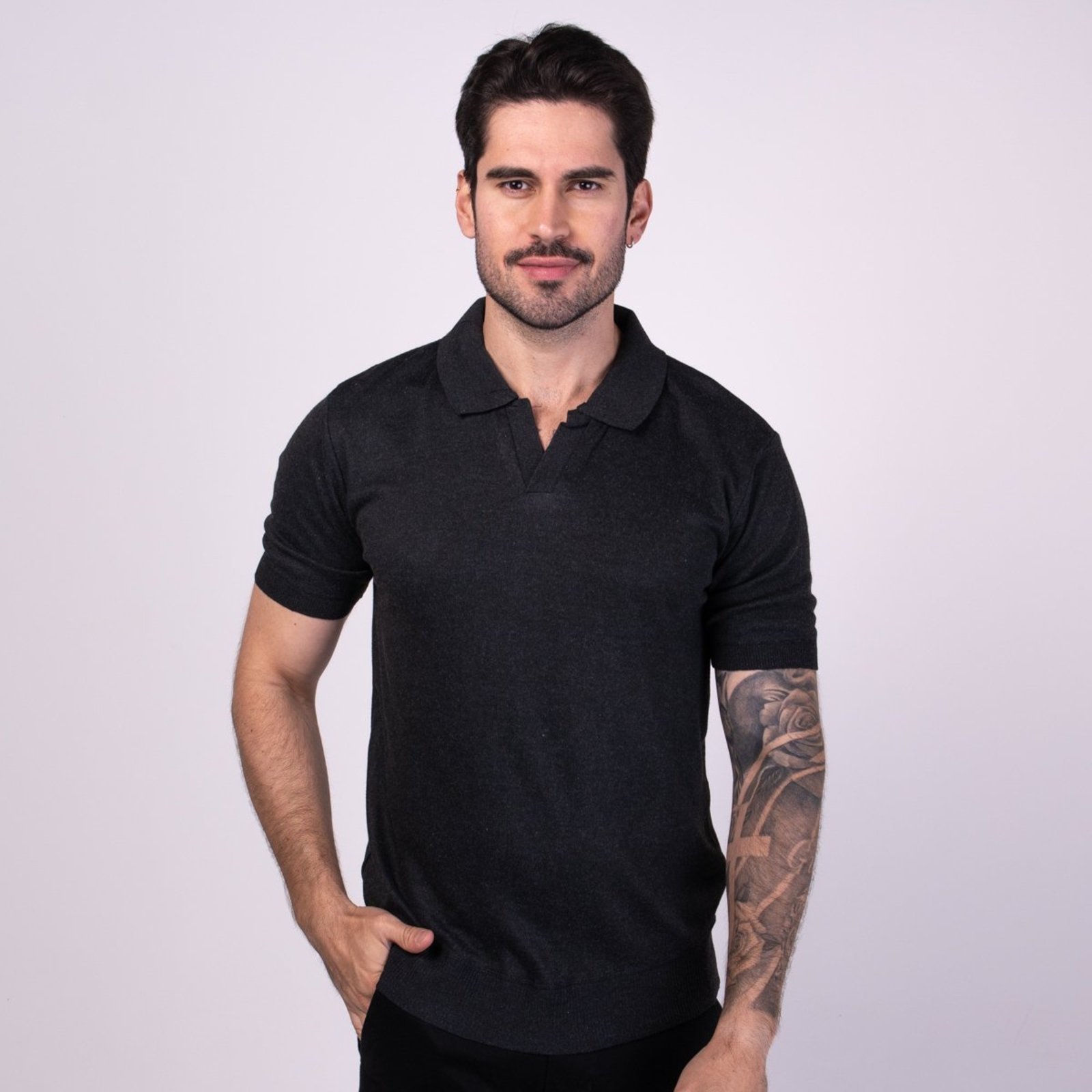 Camisa Polo Versatiold Tricot Chumbo