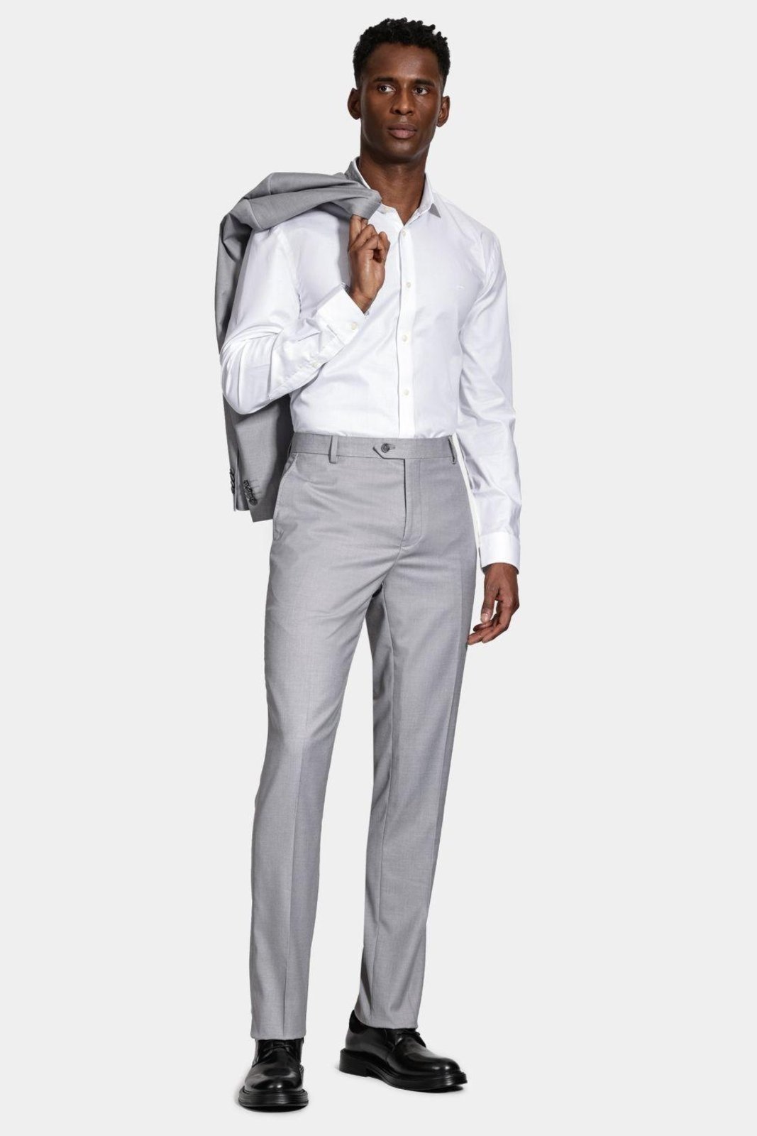 Vista 3 Camisa Aramis Slim Manga Longa Algodão Pima branco Aramis branco