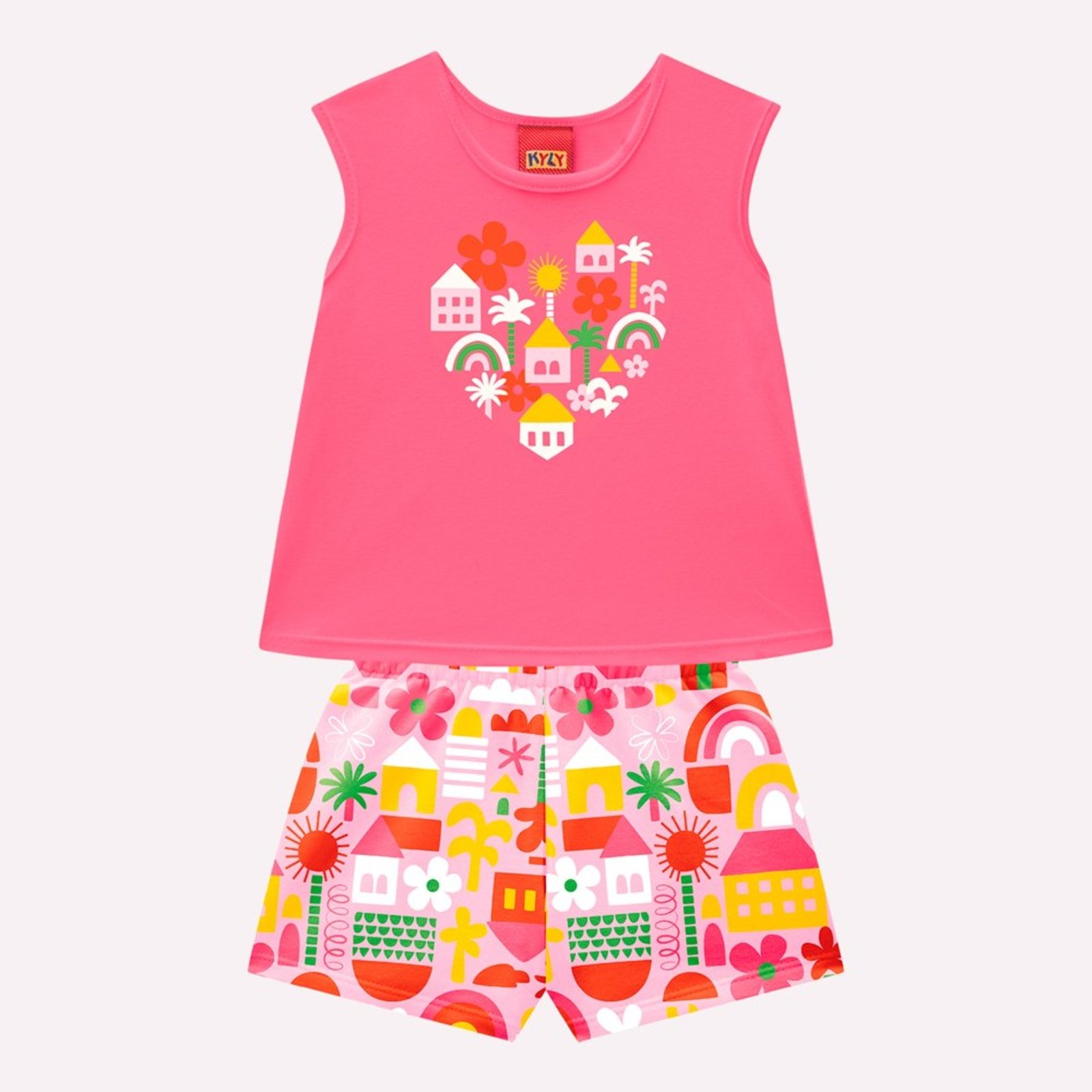 Infantil - Conjunto Menina Coração Kyly