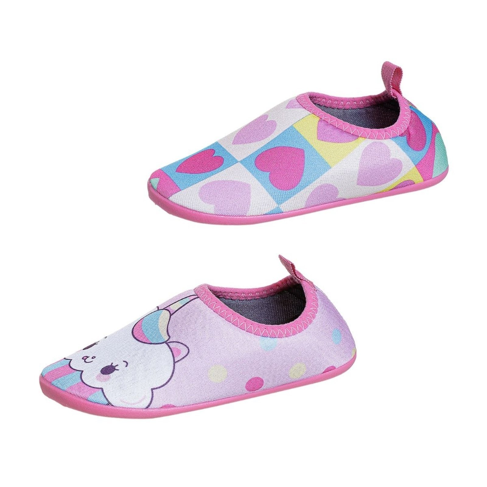 Infantil - Kit 2 sapatilha meninas aquática antiderrapante piscina