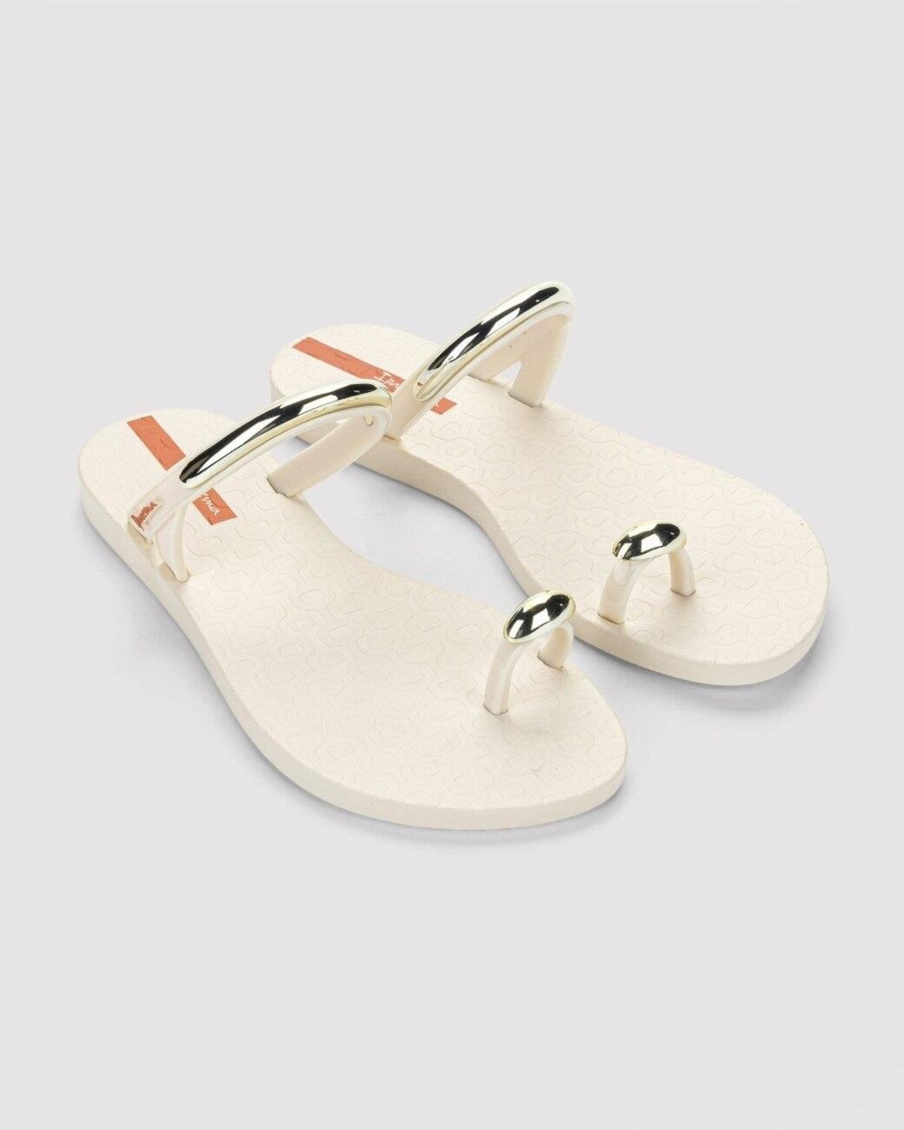Chinelo Slide Feminino Ipanema Ring Lux Bege