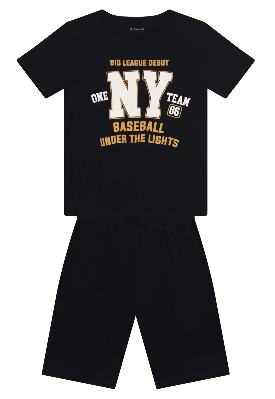 Vista 2 Infantil - Conjunto menino de beisebol Brandili verde Brandili verde