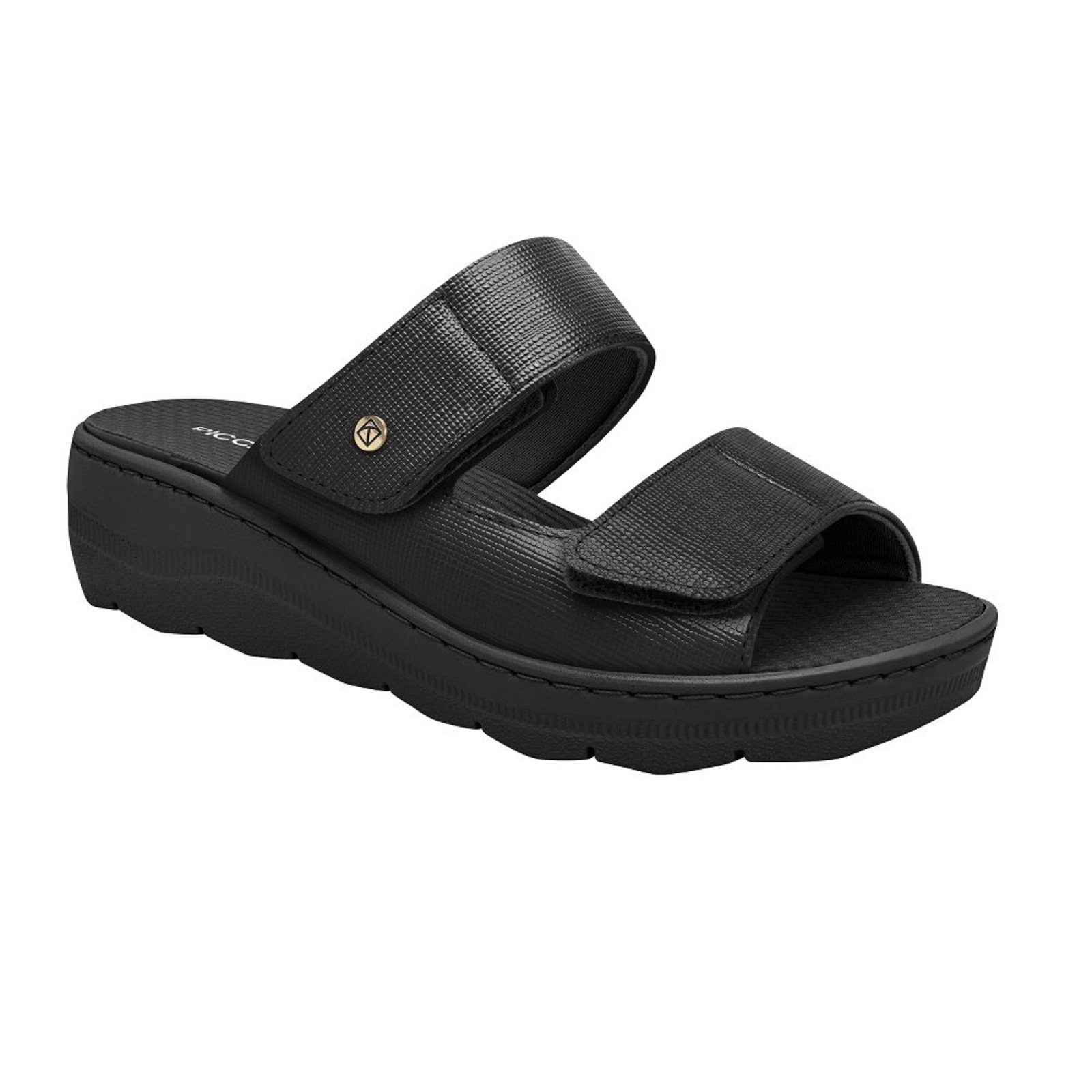 Tamanco Spa Anabela Medio Piccadilly 568063 Feminino - Preto