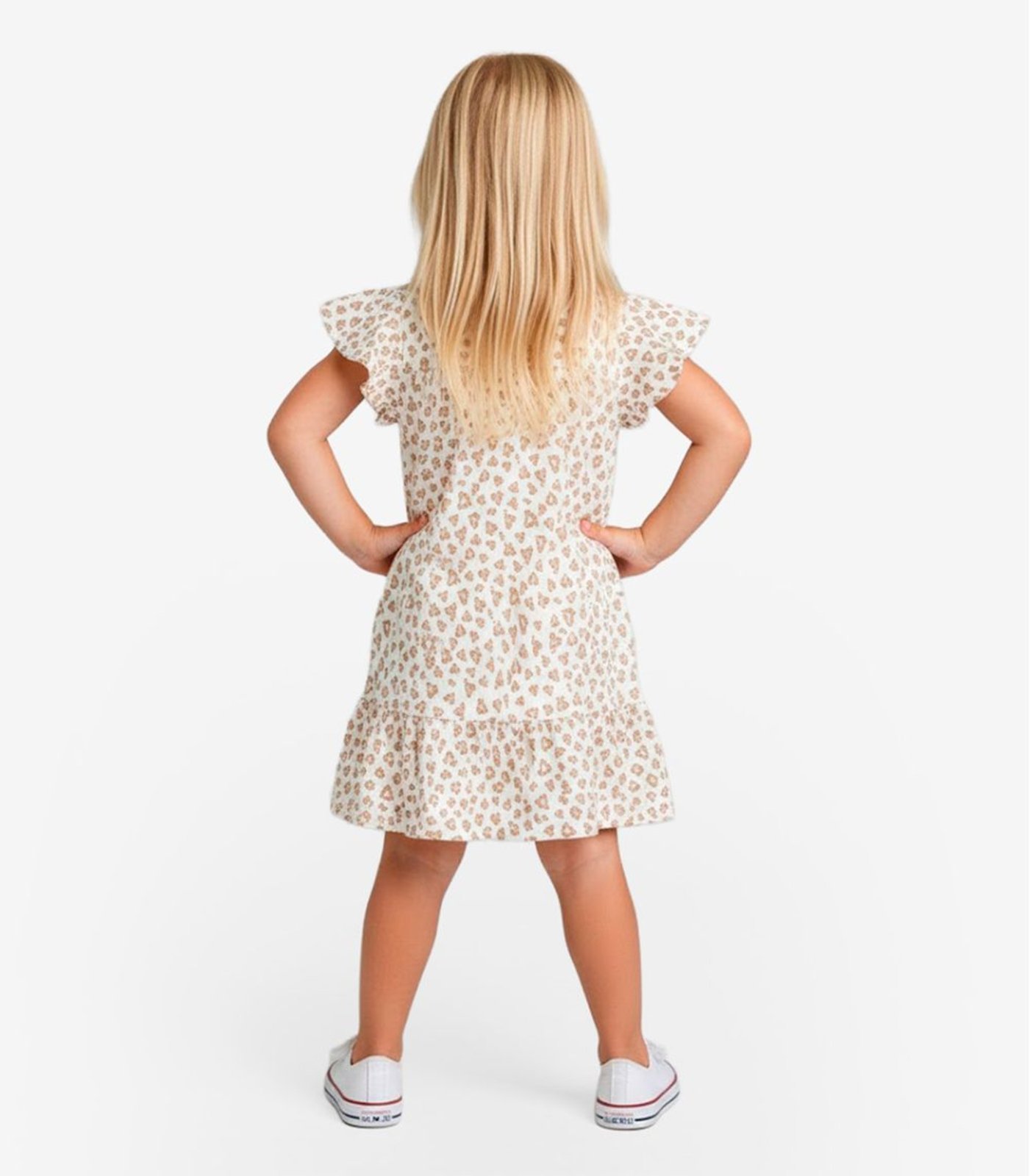 Infantil - Vestido Com Manga Godê Select Rosa
