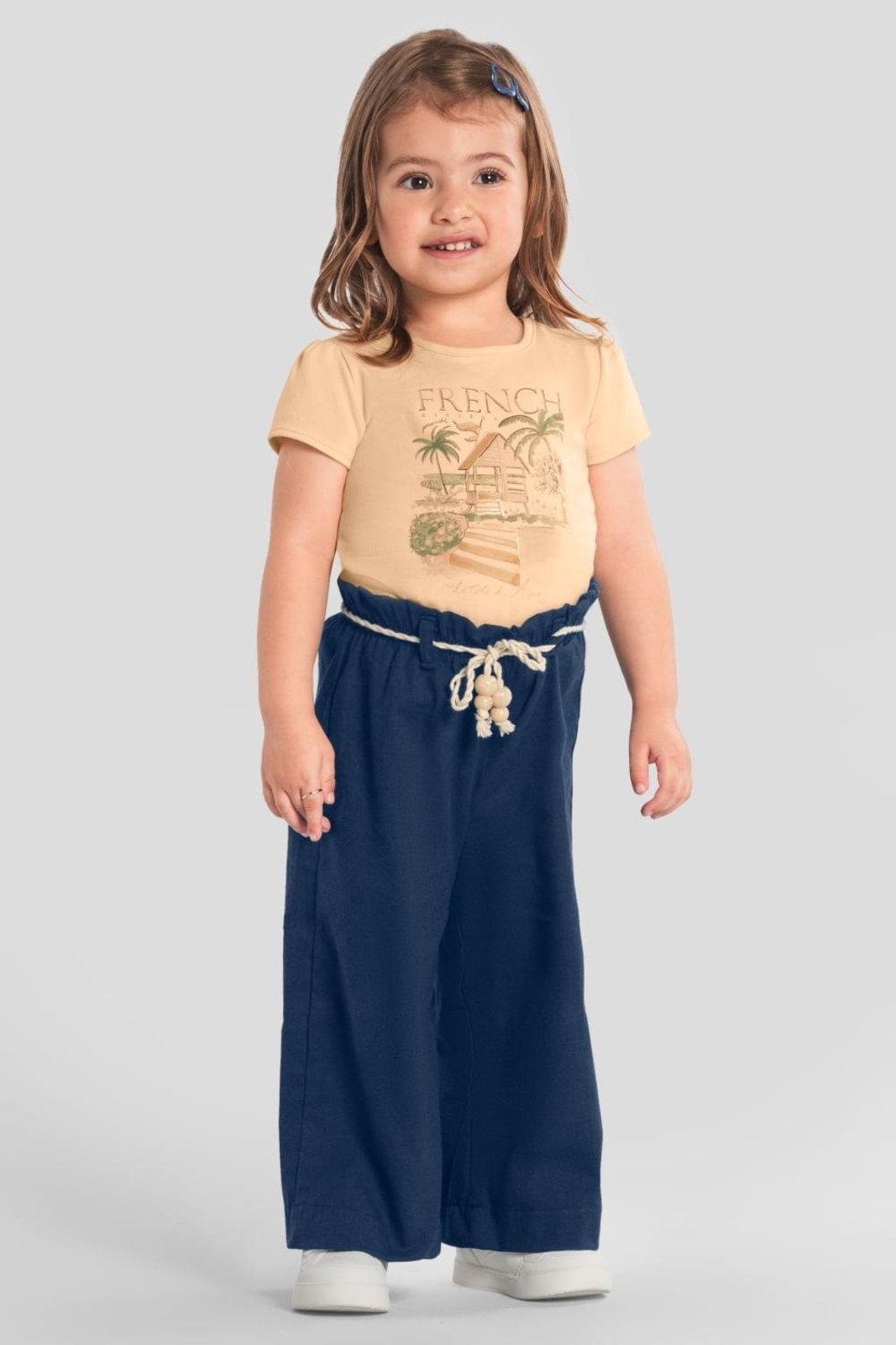 Infantil - Conjunto menina metalizado Mundi