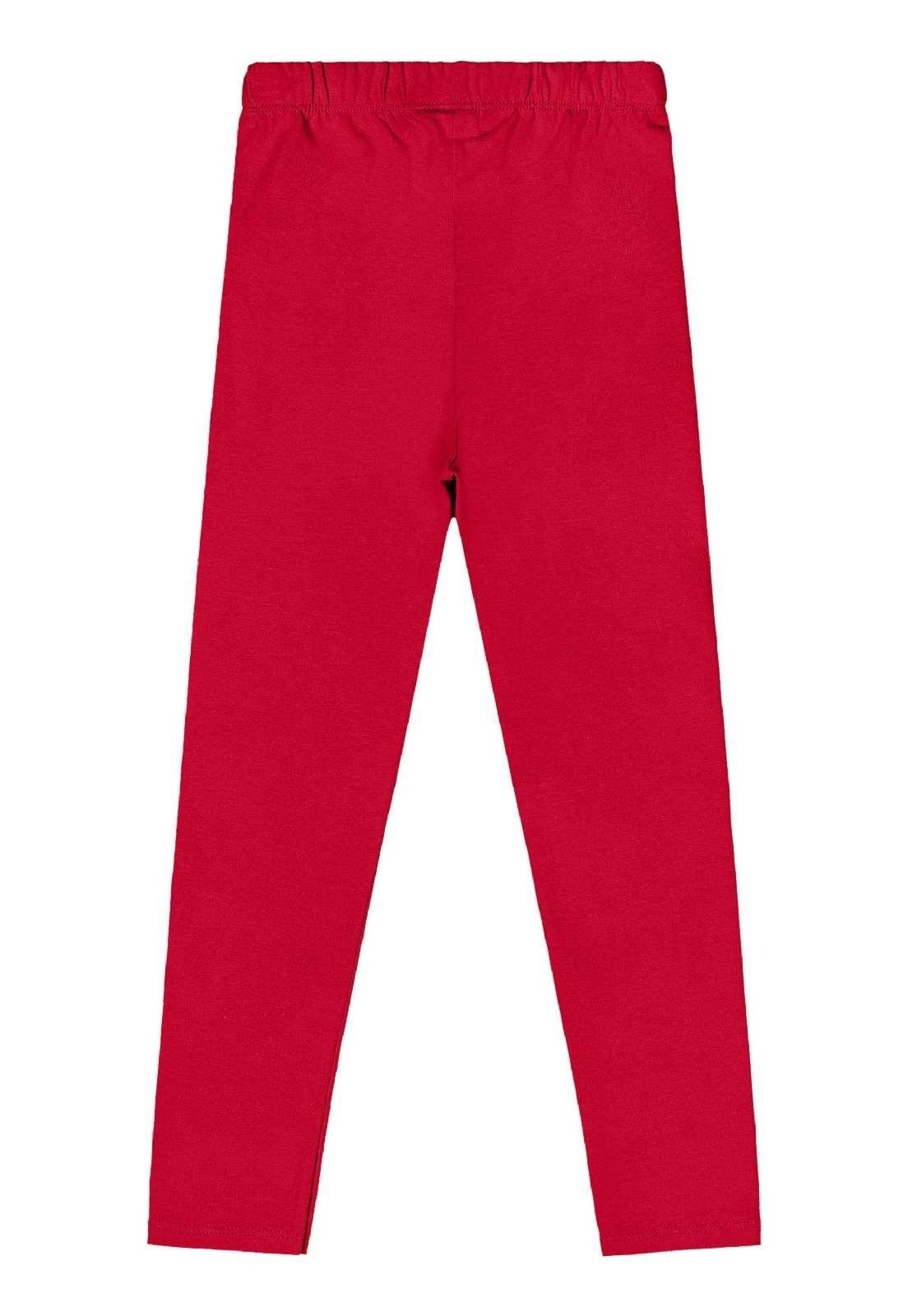 Vista 3 Infantil - Legging em Cotton para Menina Quimby vermelho Quimby vermelho
