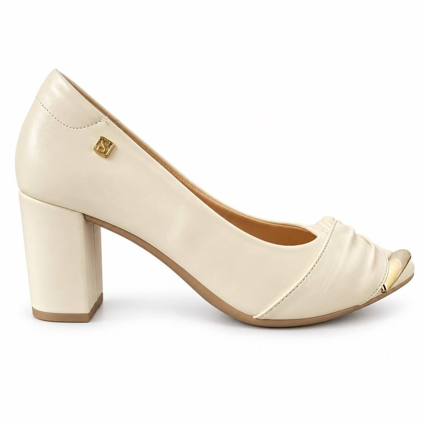 Sapato Scarpin Feminino Santinelli 1674008 Offwhite
