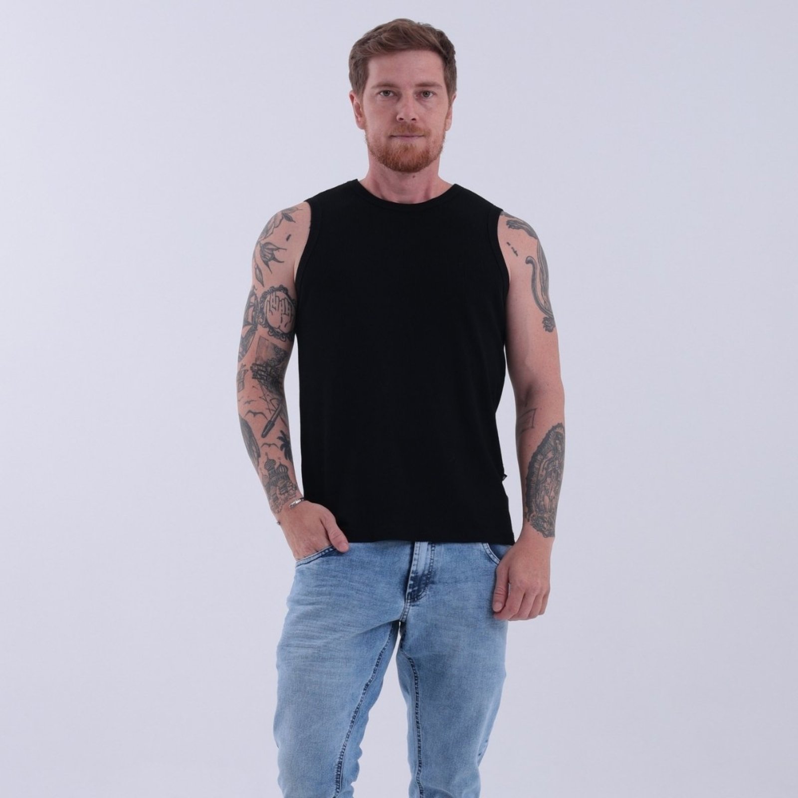 Camiseta Regata Bordada Masculino Revanche Barbados