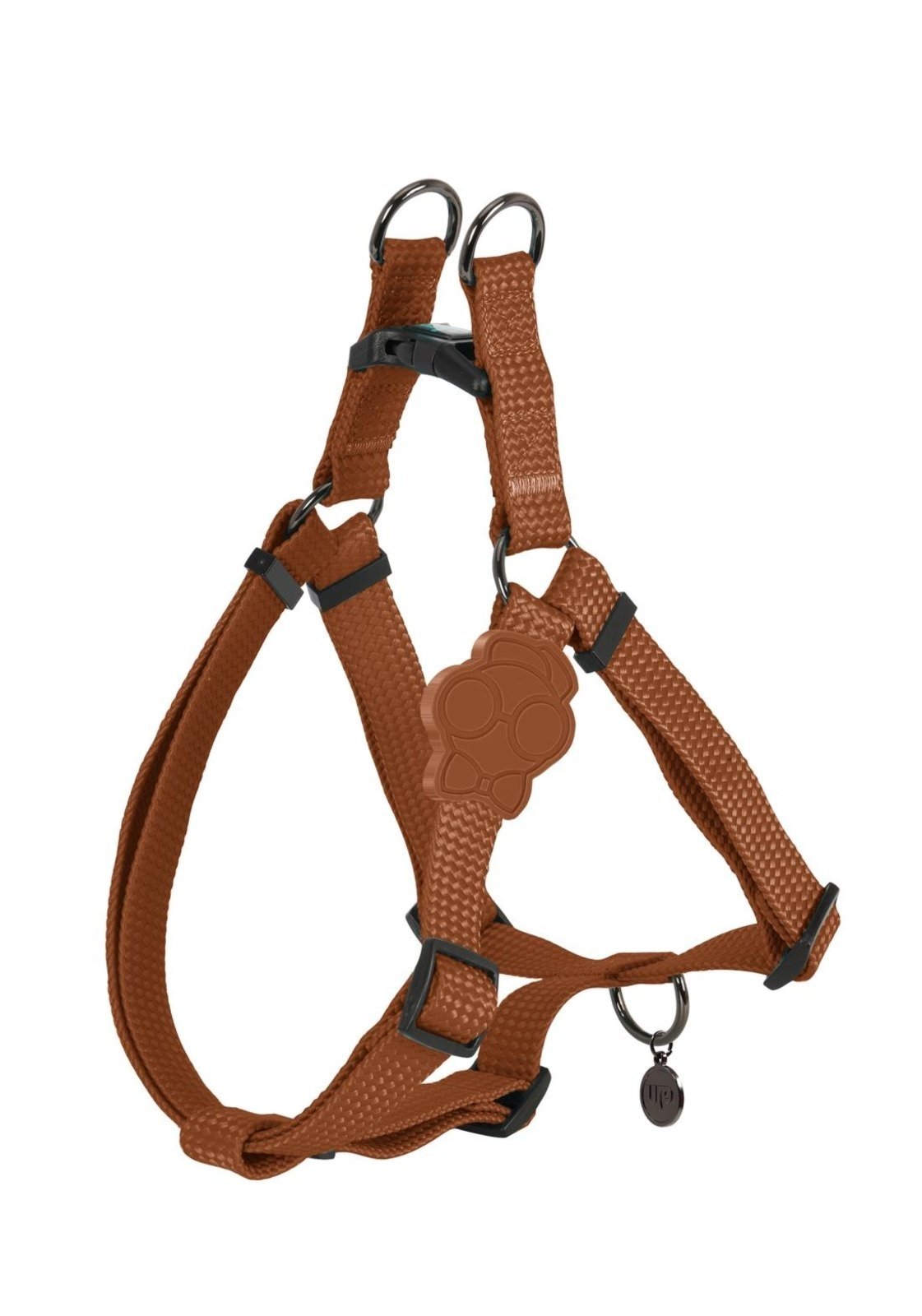 Infantil - Peitoral Pet Médio Ajustável em Poliéster Solids Up4you Marrom