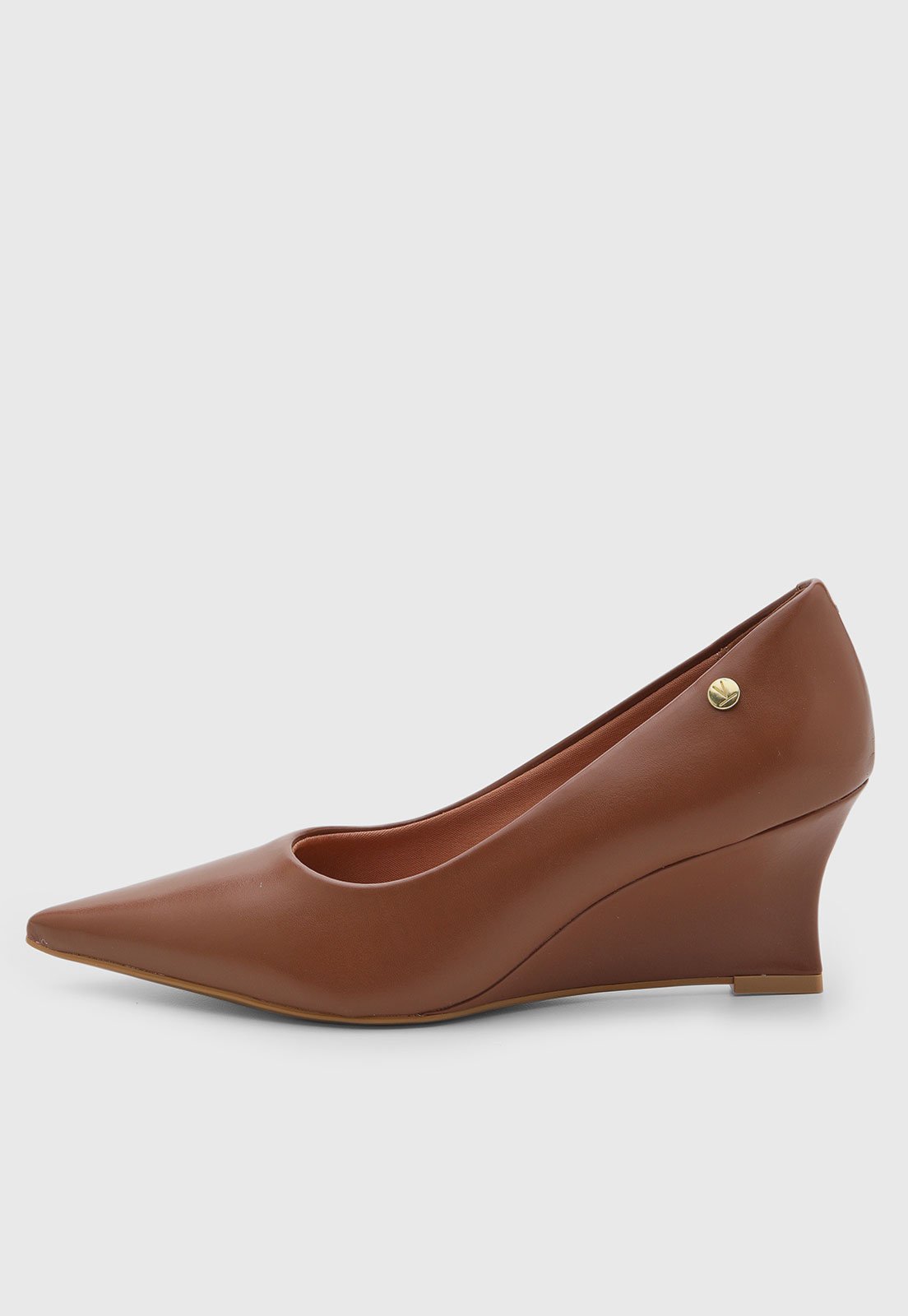 Scarpin Feminino Vizzano Anabela Marrom