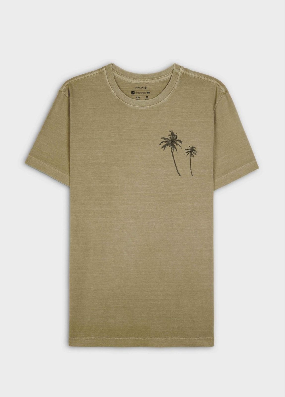 T-shirt slim stone coqueiro gaze OSKLEN
