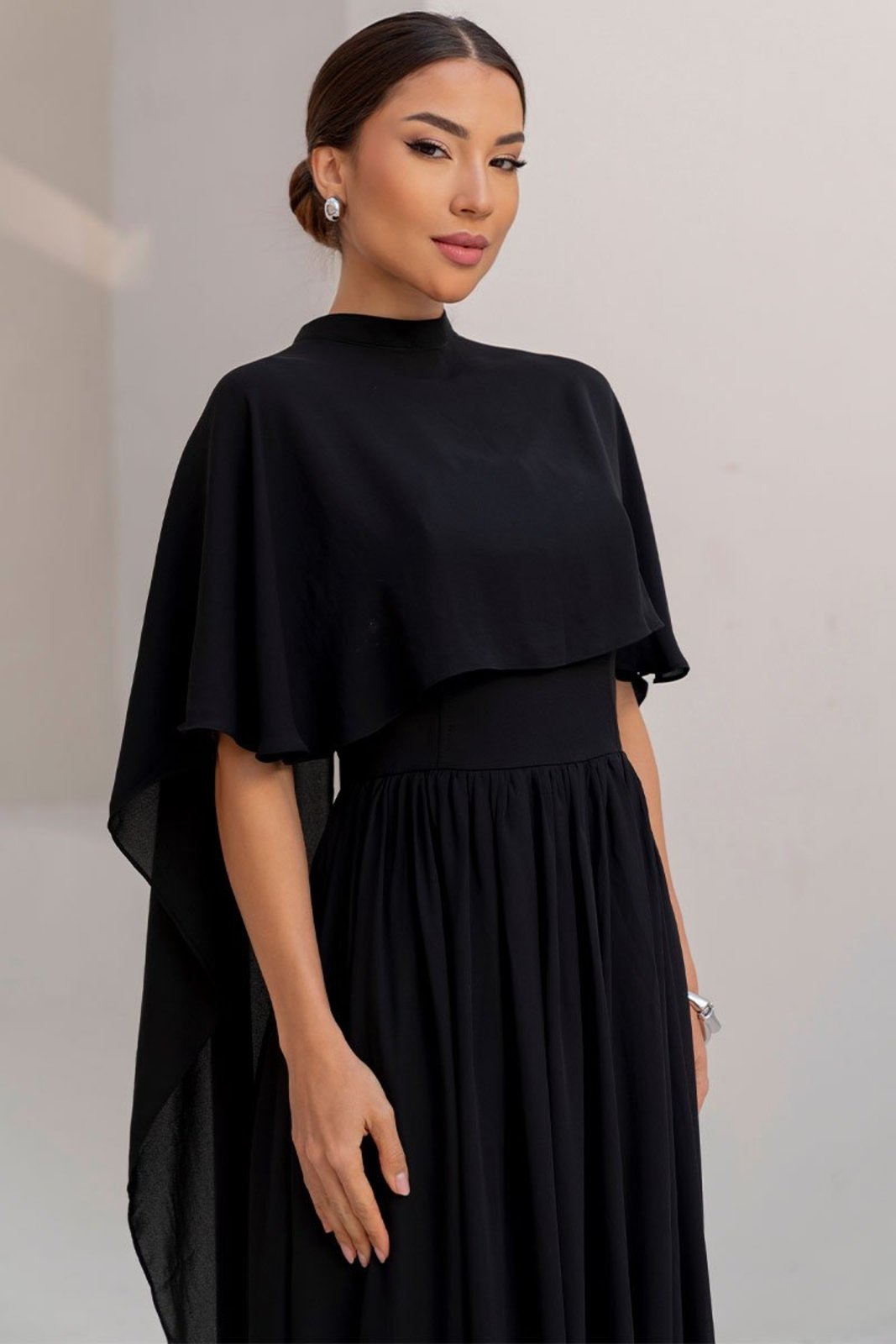Capa Veu para Vestido de Festa Madrinhas e Convidadas Preto