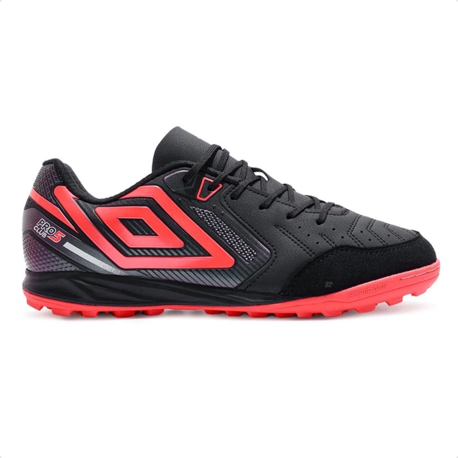 Chuteira Society Umbro Pro 5 Bump Club Unissex Preto