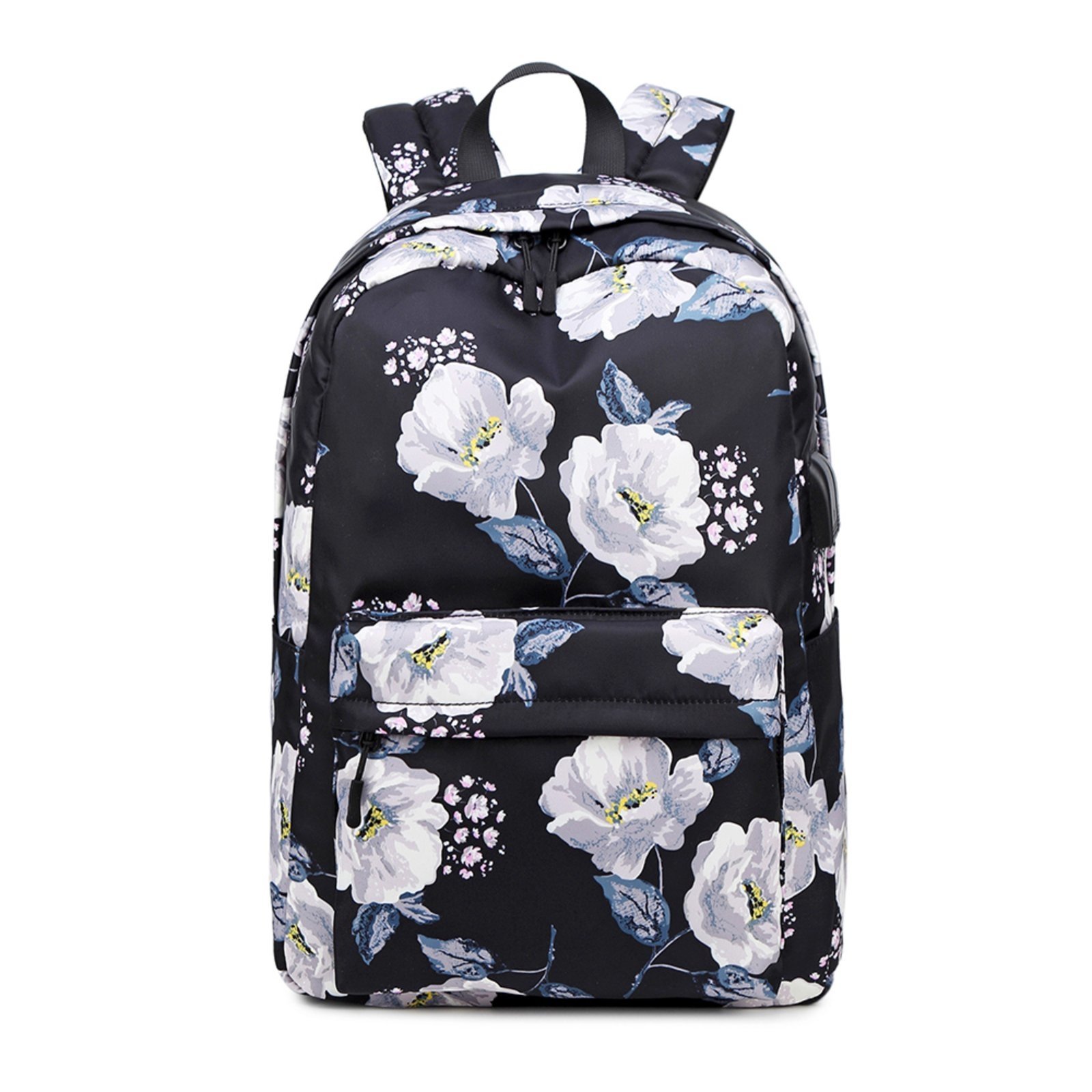 Mochila Usb Notebook Bolsa Necessarie Feminina Kit Escolar 01 PRETO