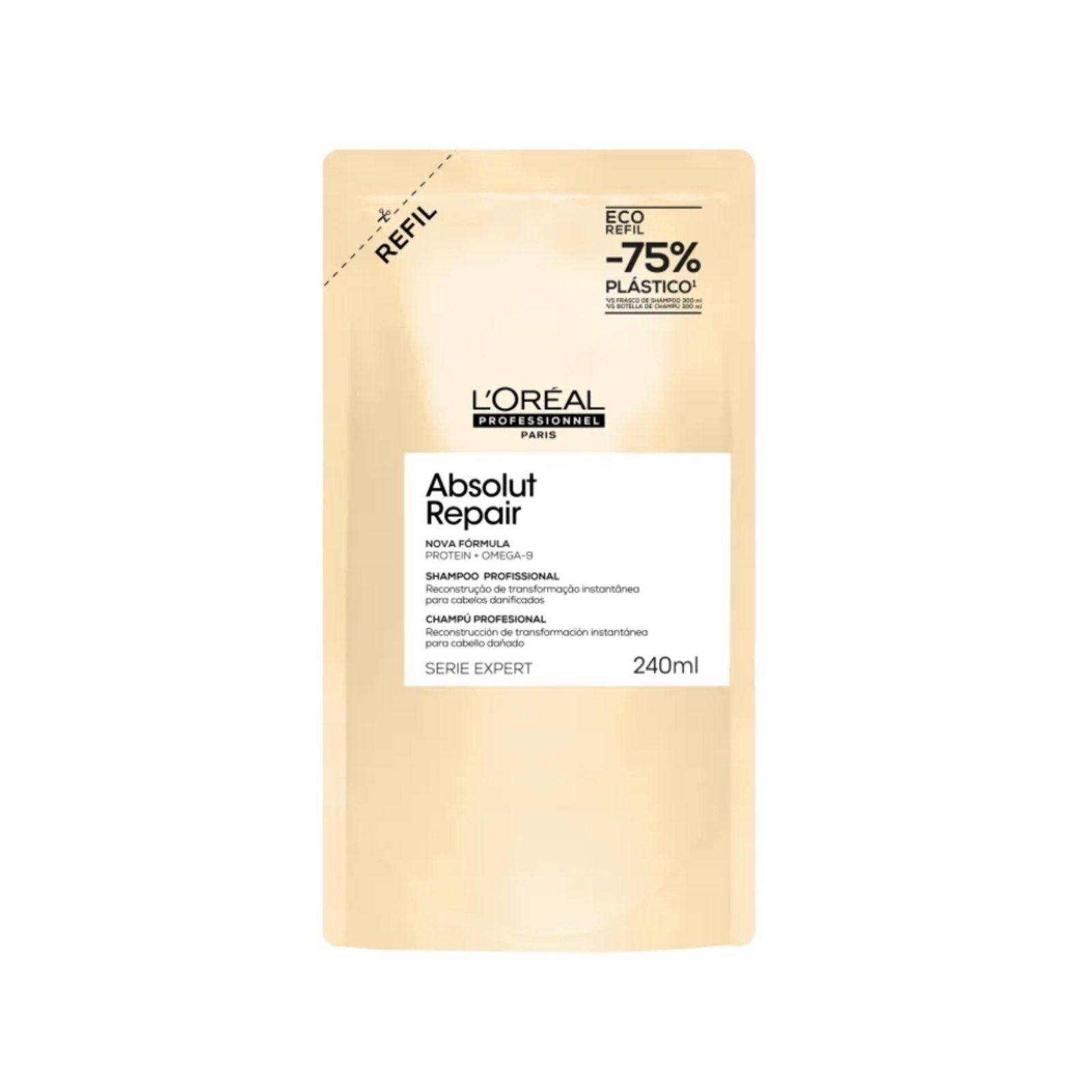 L'Oréal Professionnel Serie Expert Absolut Repair Omega-9 + Protein Refil - Shampoo 240ml