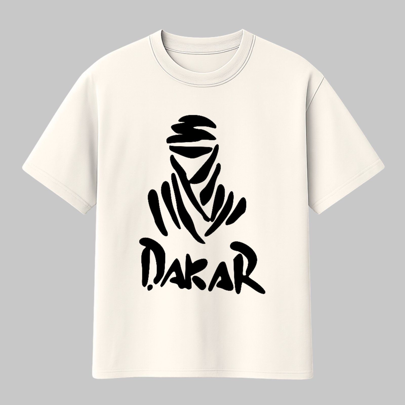 Camiseta Básica Dakar Off Road Style Unissex Off White
