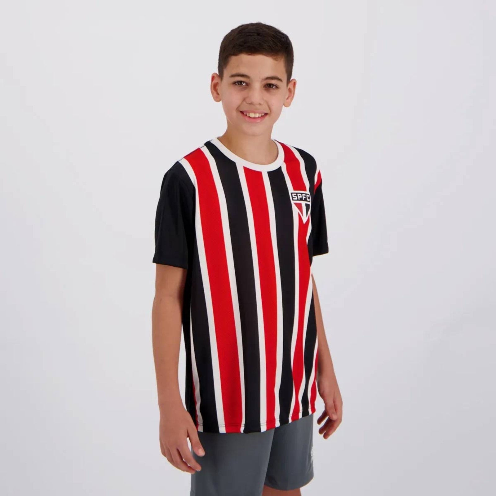Vista 3 Camisa São Paulo Calleri 9 Change Preta braziline preto braziline preto