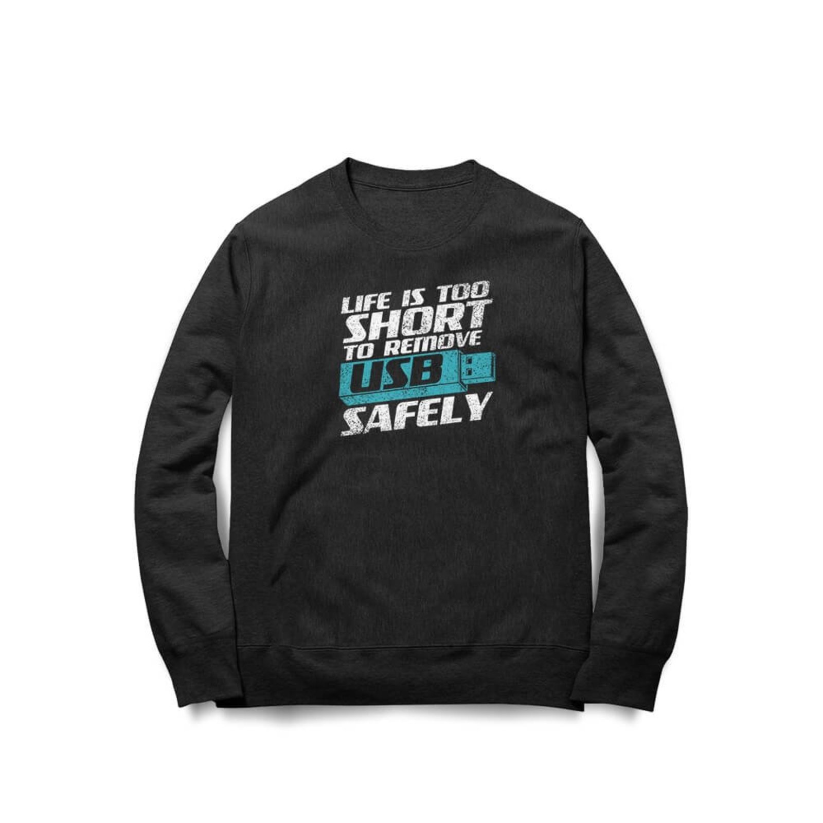 Moletom Remove USB Safely - Preto - Casual - Studio Geek