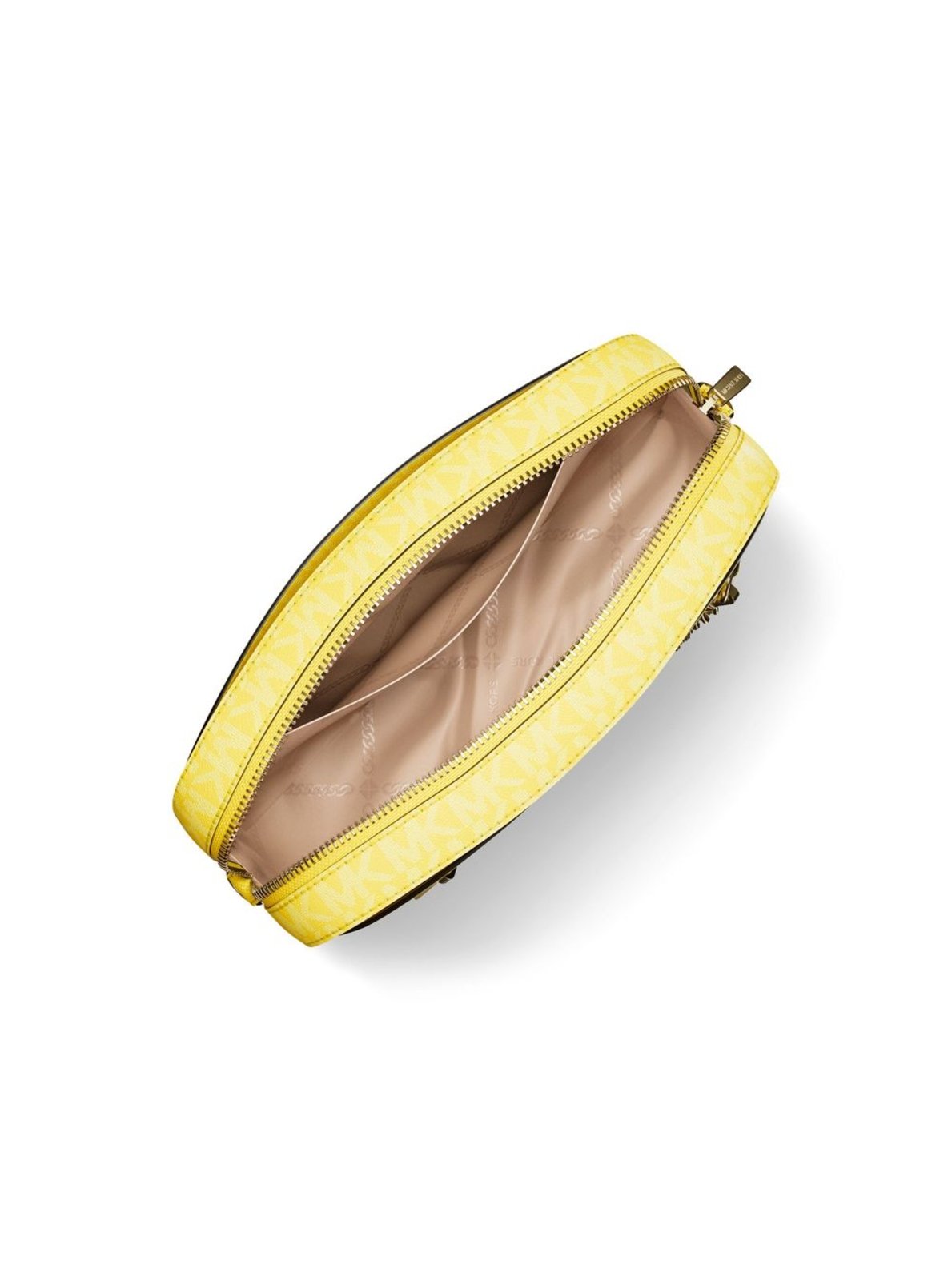 Vista 3 Bolsa Transversal Jet Set Logo Grande 35F3gttc9b734 Michael Kors amarelo Michael Kors amarelo