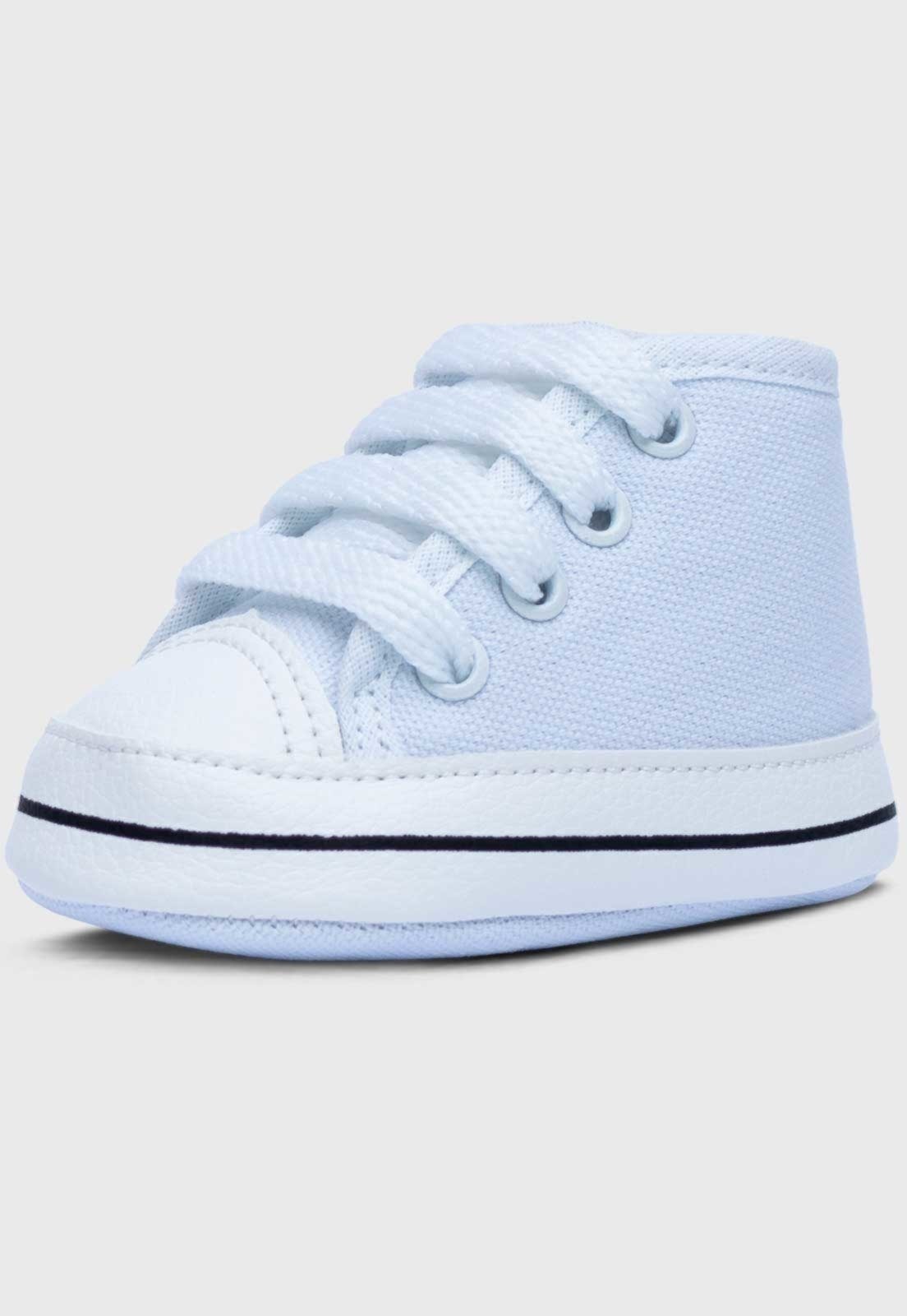 Infantil – Sapatinho de Tênis Pópidi Star Cano Alto Branco