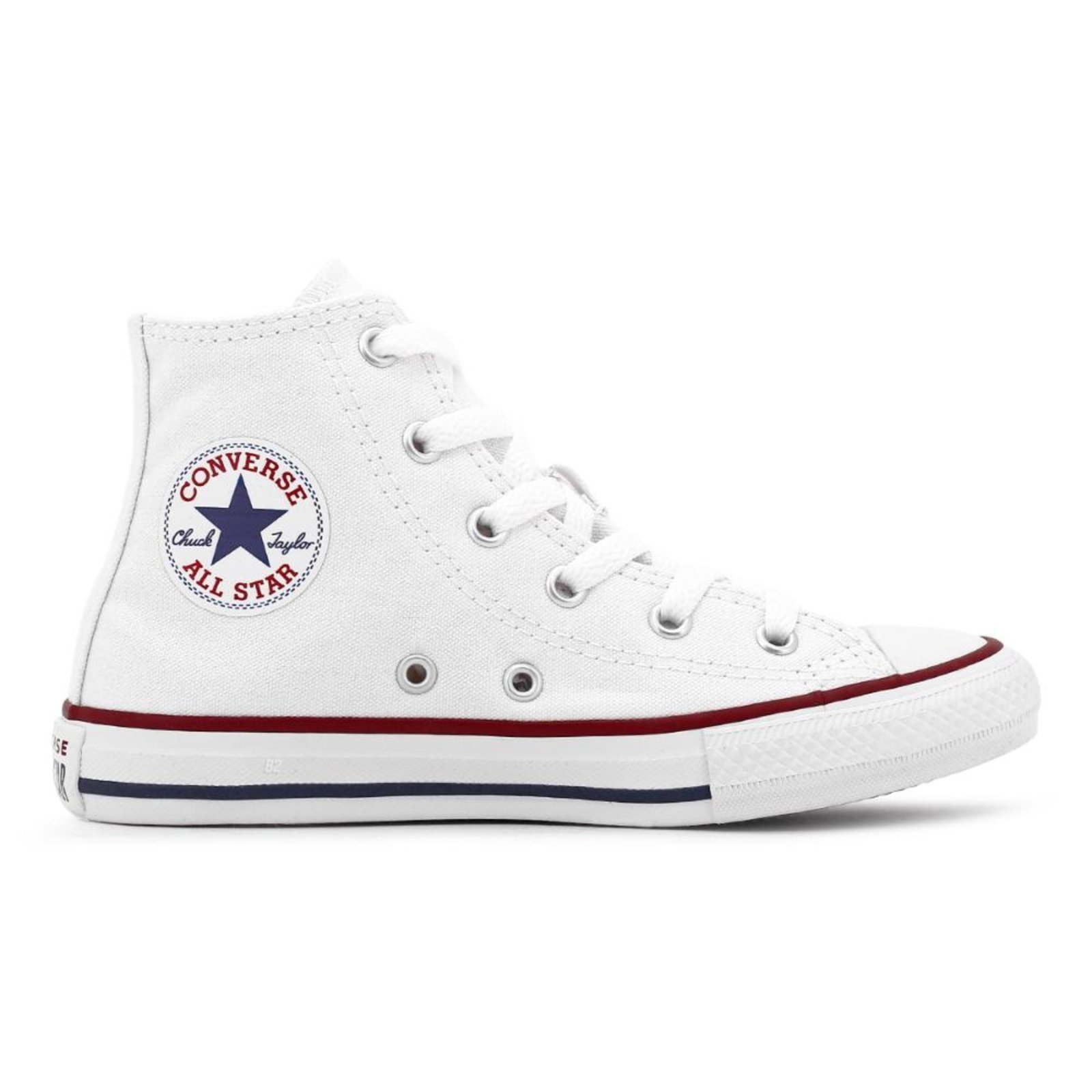 Infantil - Tênis Converse Chuck Taylor All Star Cano Alto Juvenil Branco