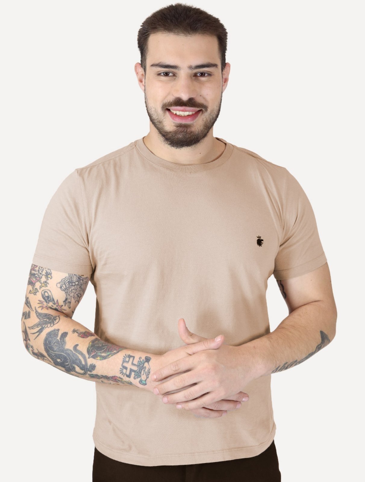 Camiseta Von der Volke Origineel Dark Lion Cáqui Médio