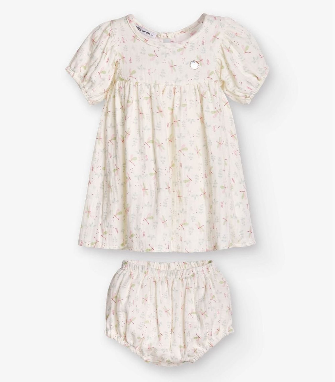 Infantil - Vestido com Calcinha Menina Trick Nick Bege