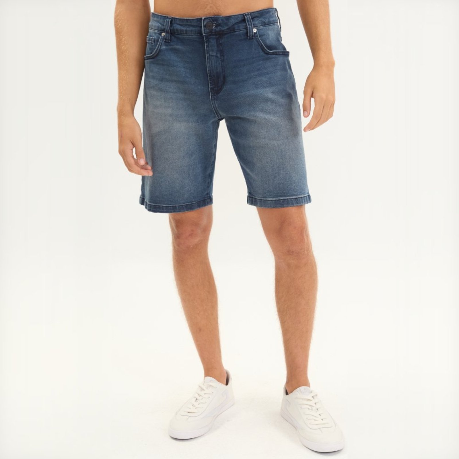 Bermuda Jeans Colcci Davi Ve27a Azul Masculino