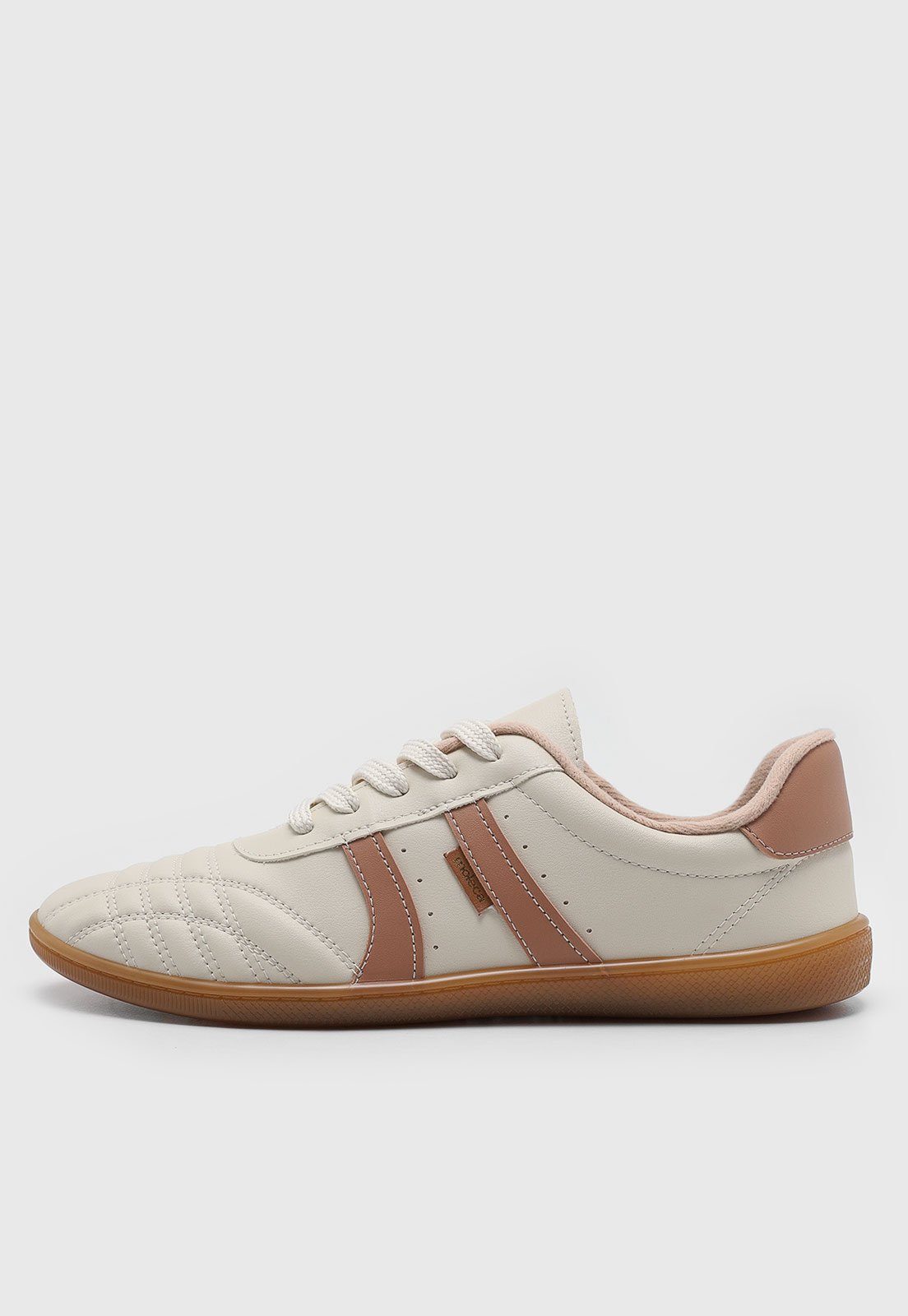 Tênis Moleca Matelassê Off-White