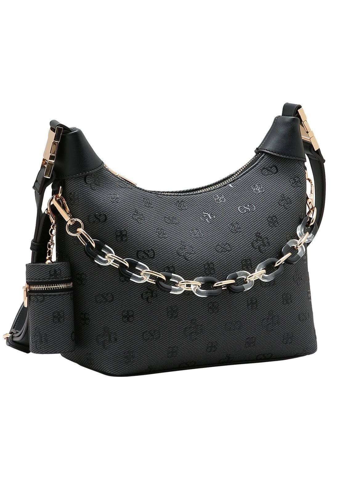 Bolsa Feminina Chenson Monograma Atemporal 3485418 Preto