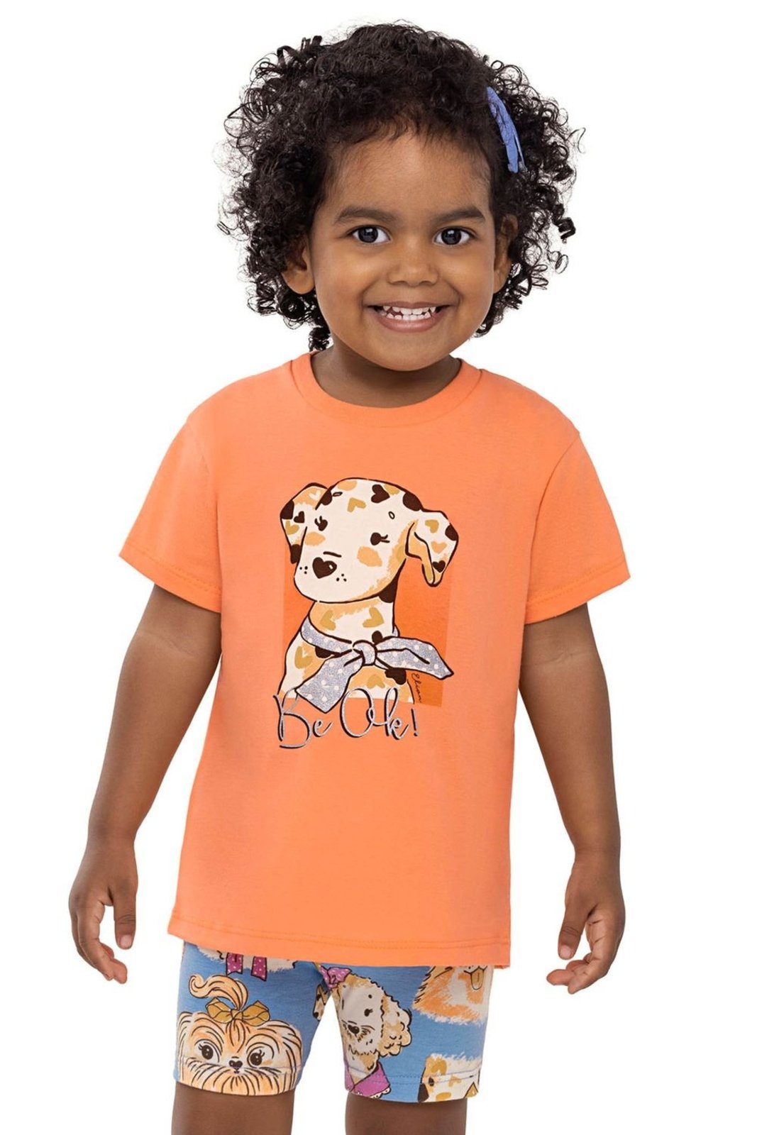 Vista 2 Infantil - Conjunto Menina Dálmata Brilho Elian rosa Elian rosa