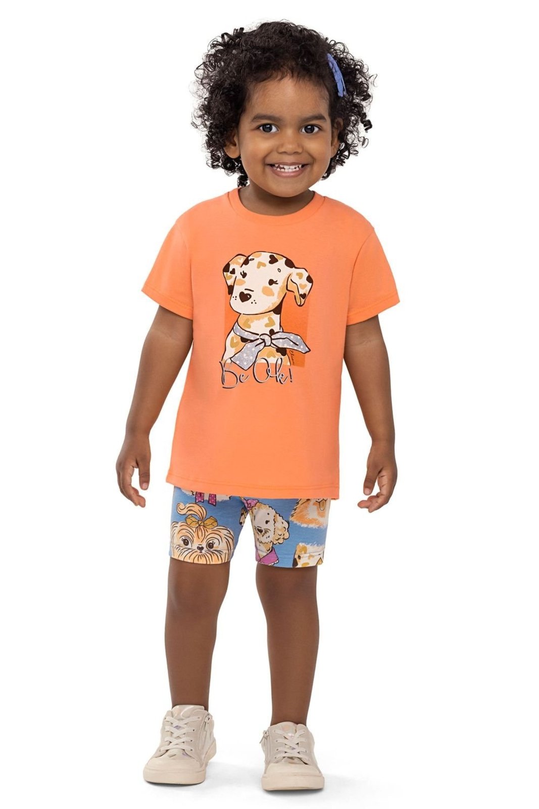 Vista 3 Infantil - Conjunto Menina Dálmata Brilho Elian rosa Elian rosa