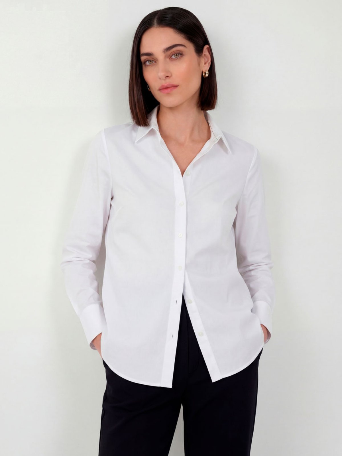 Camisa Social Básica Branca Roberta