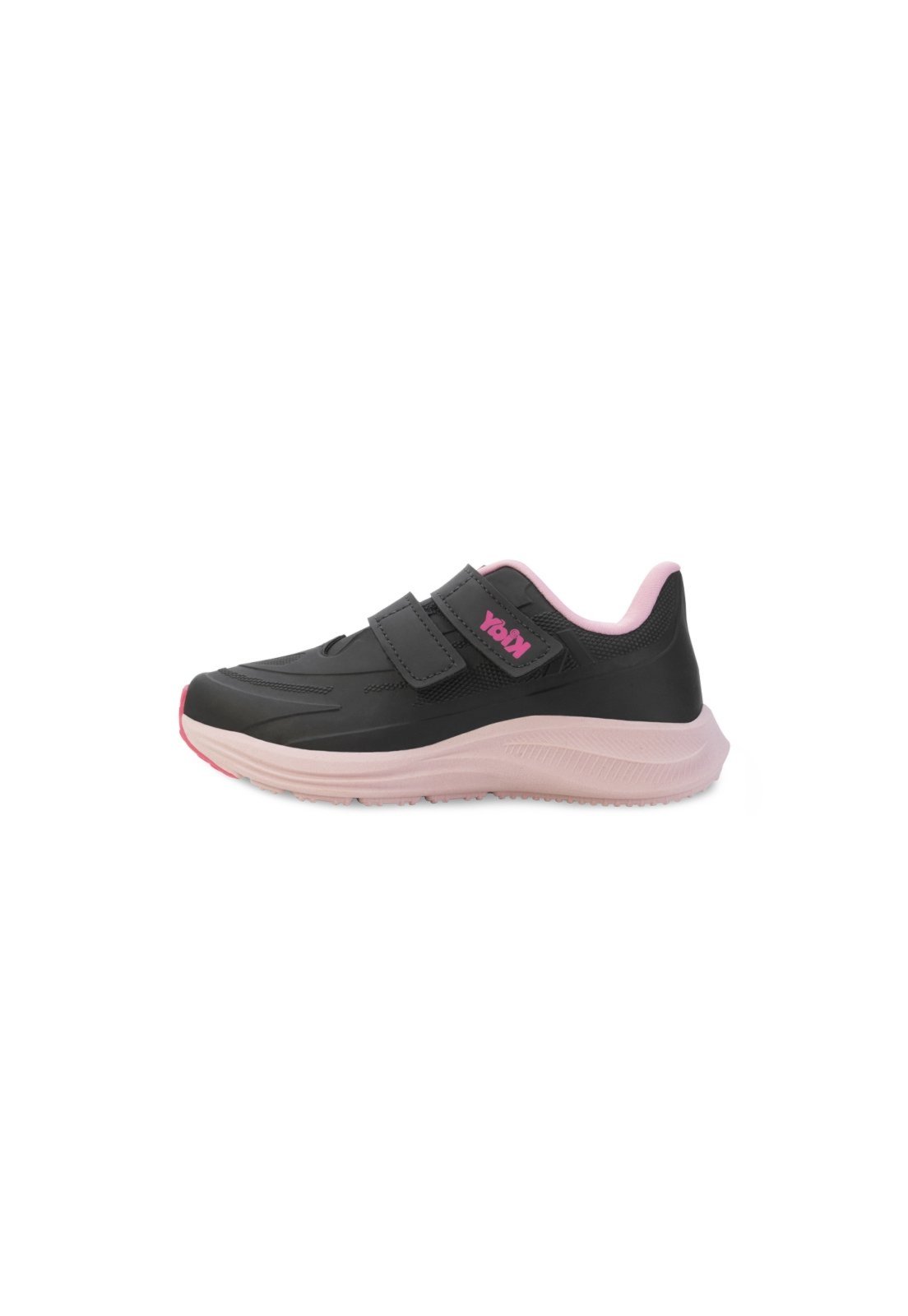 Vista 2 Infantil - Tênis Kidy KD24-43810 Preto-Rosa preto rosa Kidy preto rosa