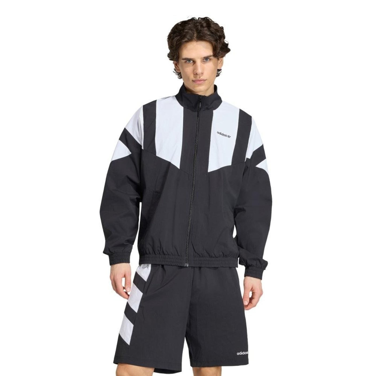 Jaqueta Blocked adidas Originals Preto