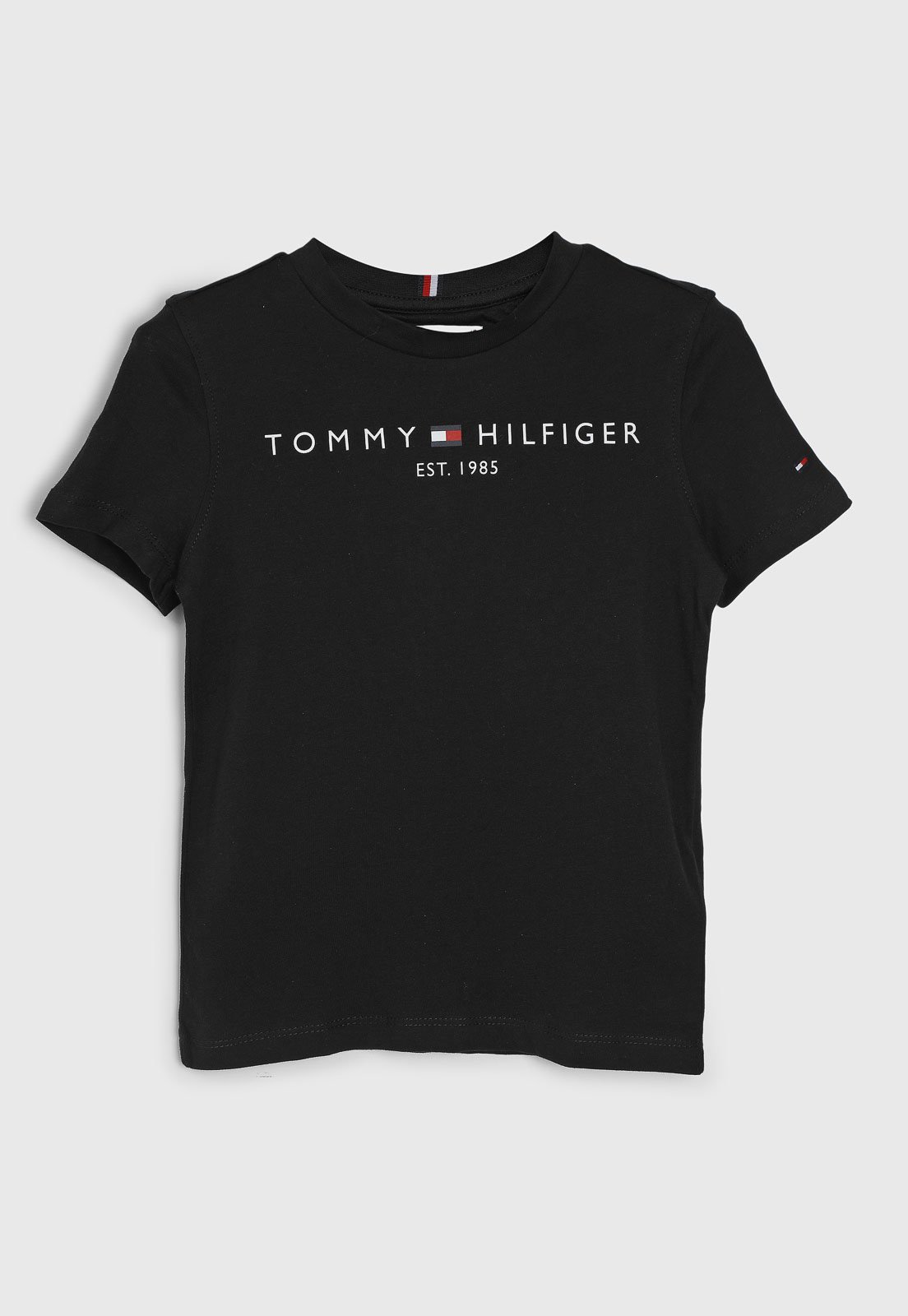 Infantil - Camiseta Tommy Hilfiger Logo Preta
