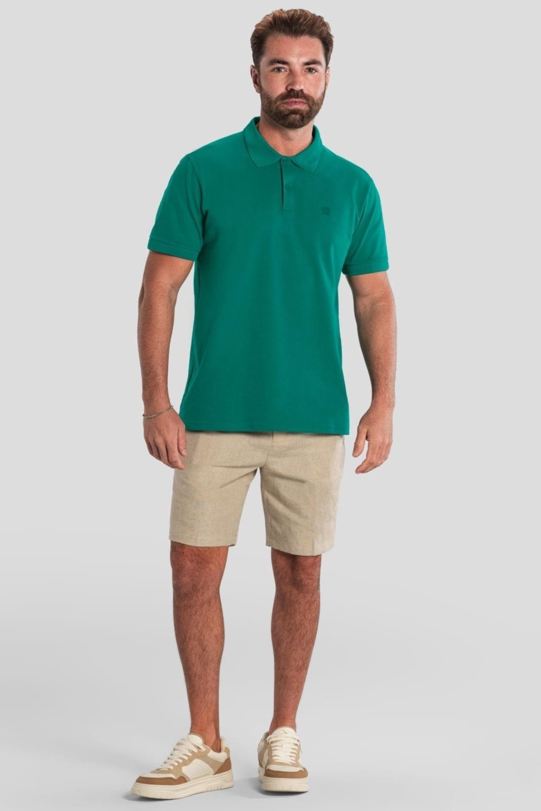 Infantil - Camisa polo masculina adulta em piquet Mundi