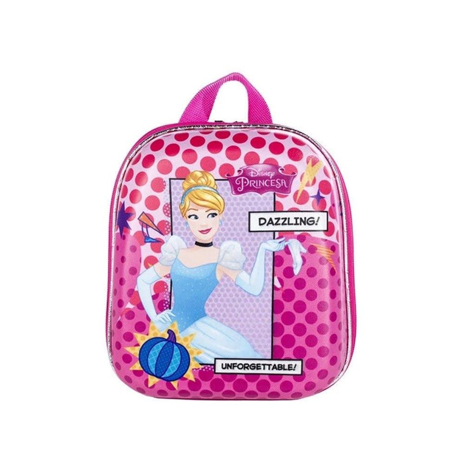 Infantil - Mochila MaxToy Escolar Princesas Cinderela