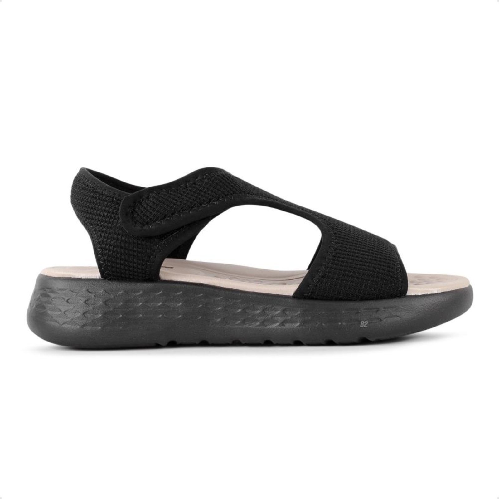 Sandália Comfortflex Tiras Plataforma Feminina Preto