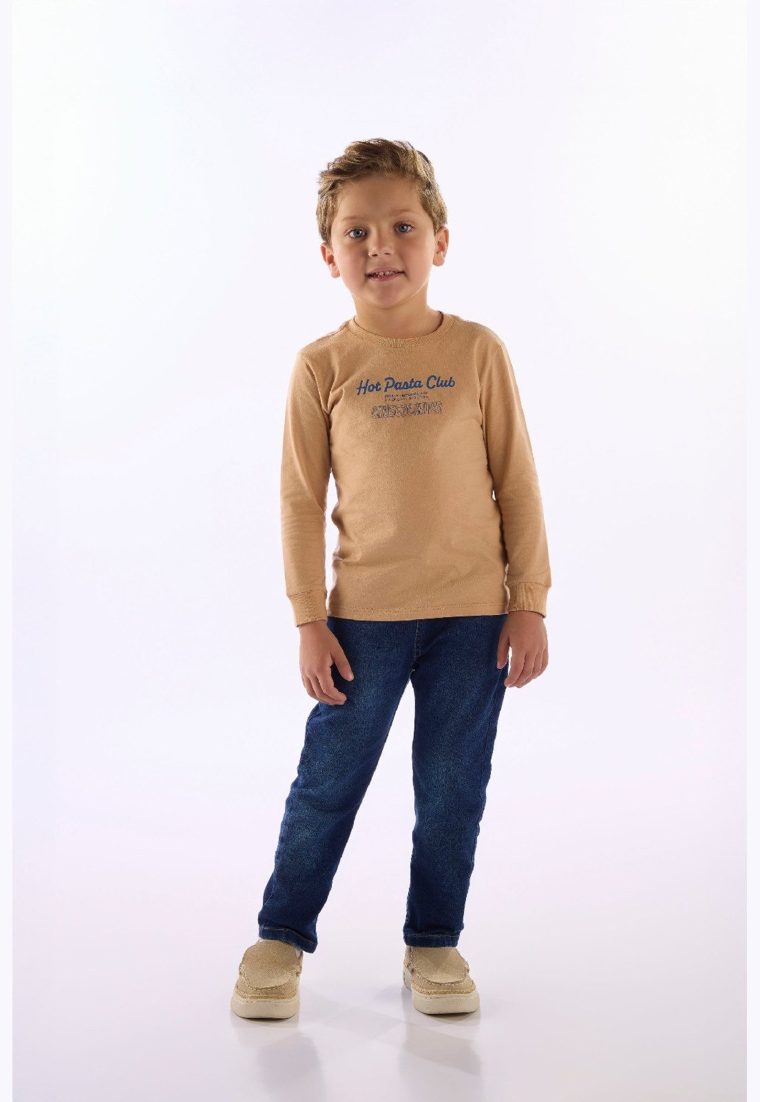 Infantil - Camiseta Hot Pasta Up Baby Marrom