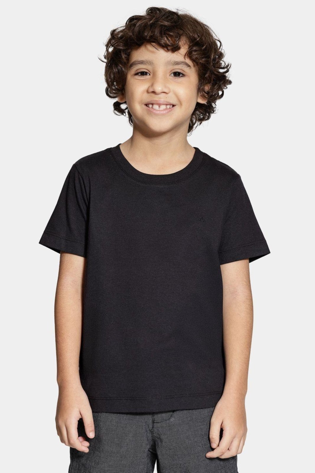 Infantil - Camiseta Aramis Básica Preto